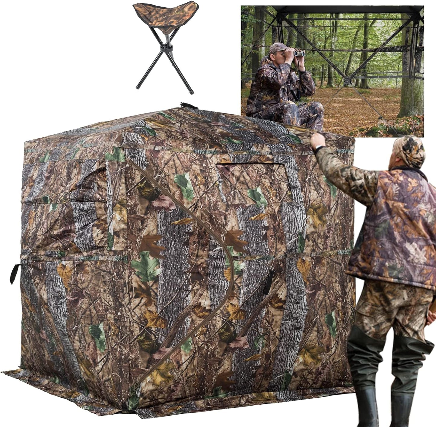 270 Degree See Through Hunting Blind for 2-3 Person Use