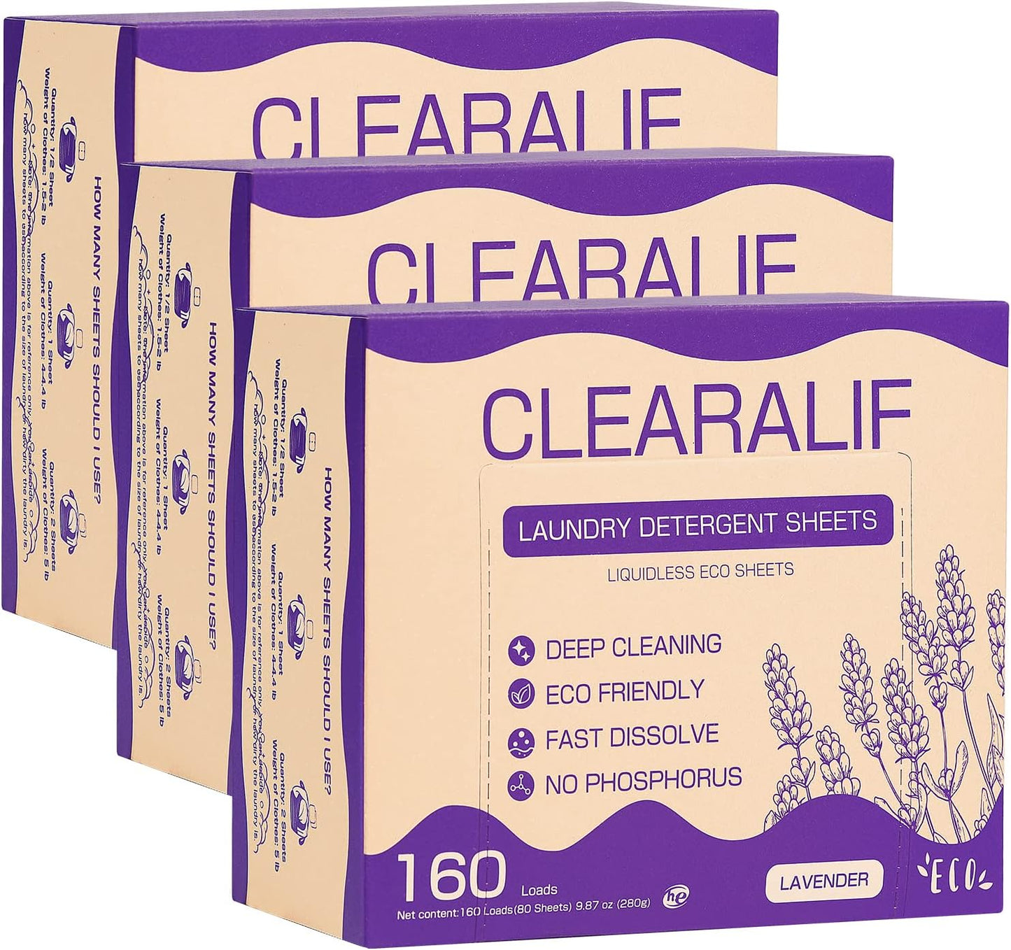 CLEARALIF Laundry Detergent Sheets for Eco-Friendly Cleaning