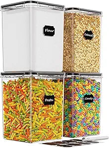 5.4L Large Food Storage Containers with Lids for Freshness
