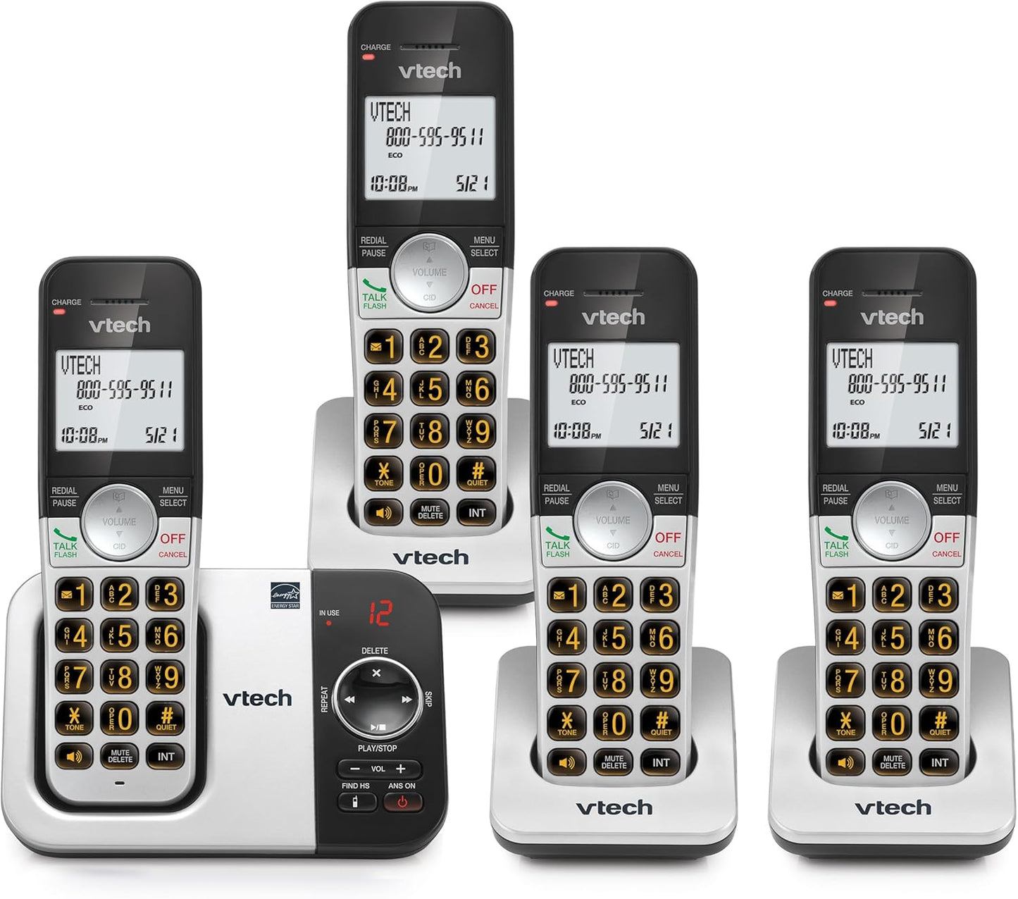 VTech Cordless Phone with Answering Machine and Big Buttons
