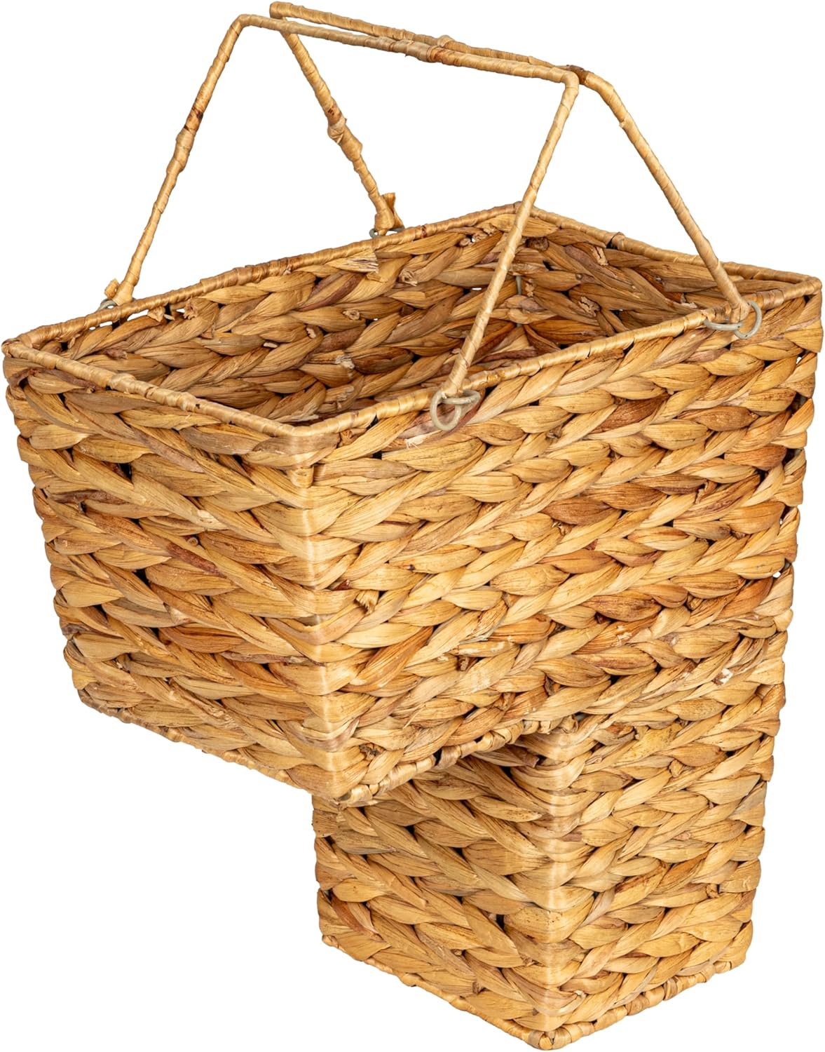 Wicker Stair Basket for Easy Storage and Stylish Organization