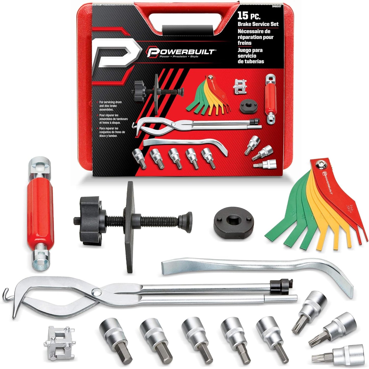 Powerbuilt 15-Piece Brake Service Set: Master Vehicle Repair