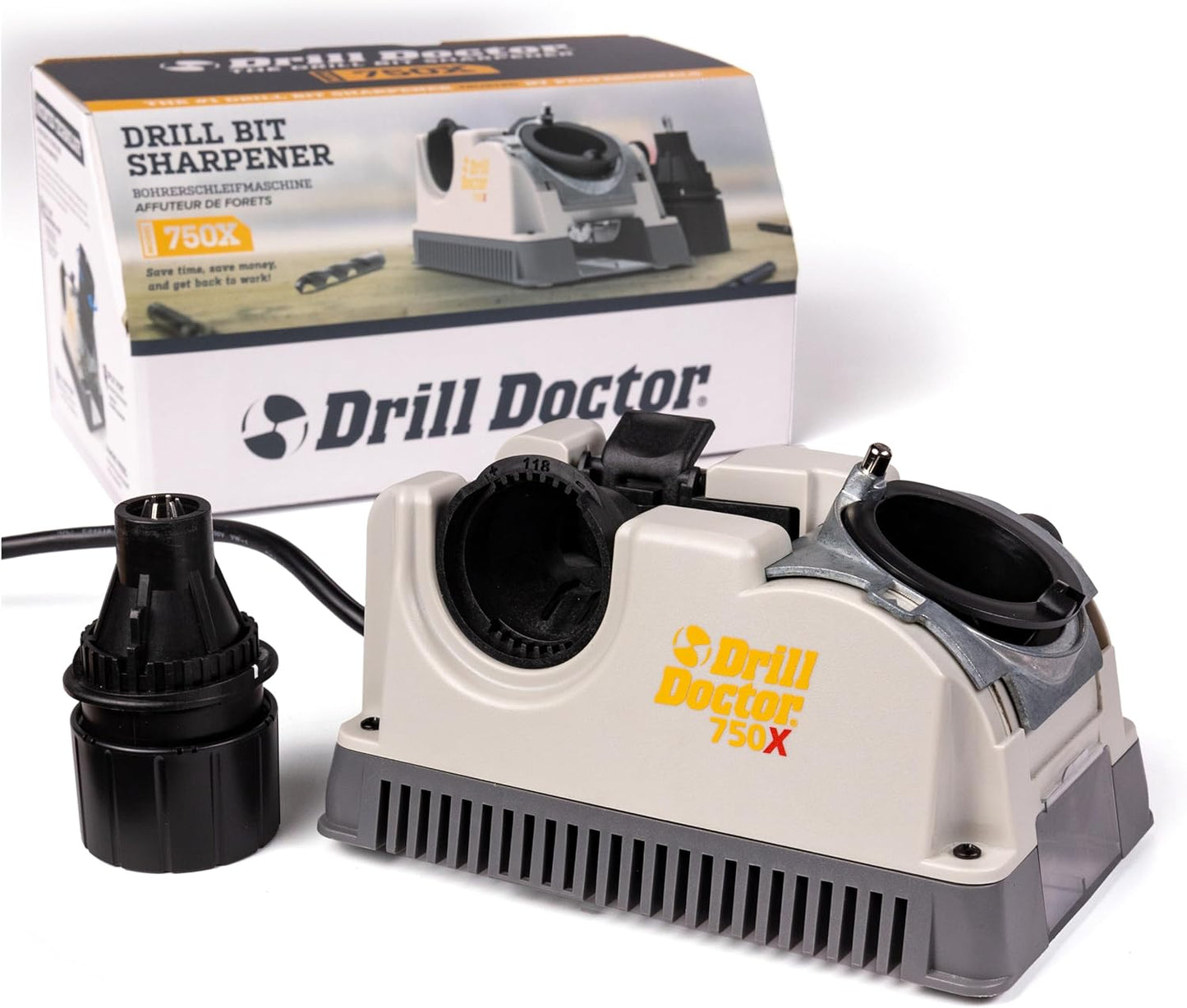 Drill Doctor DD750X Electric Drill Bit Sharpener for Precision