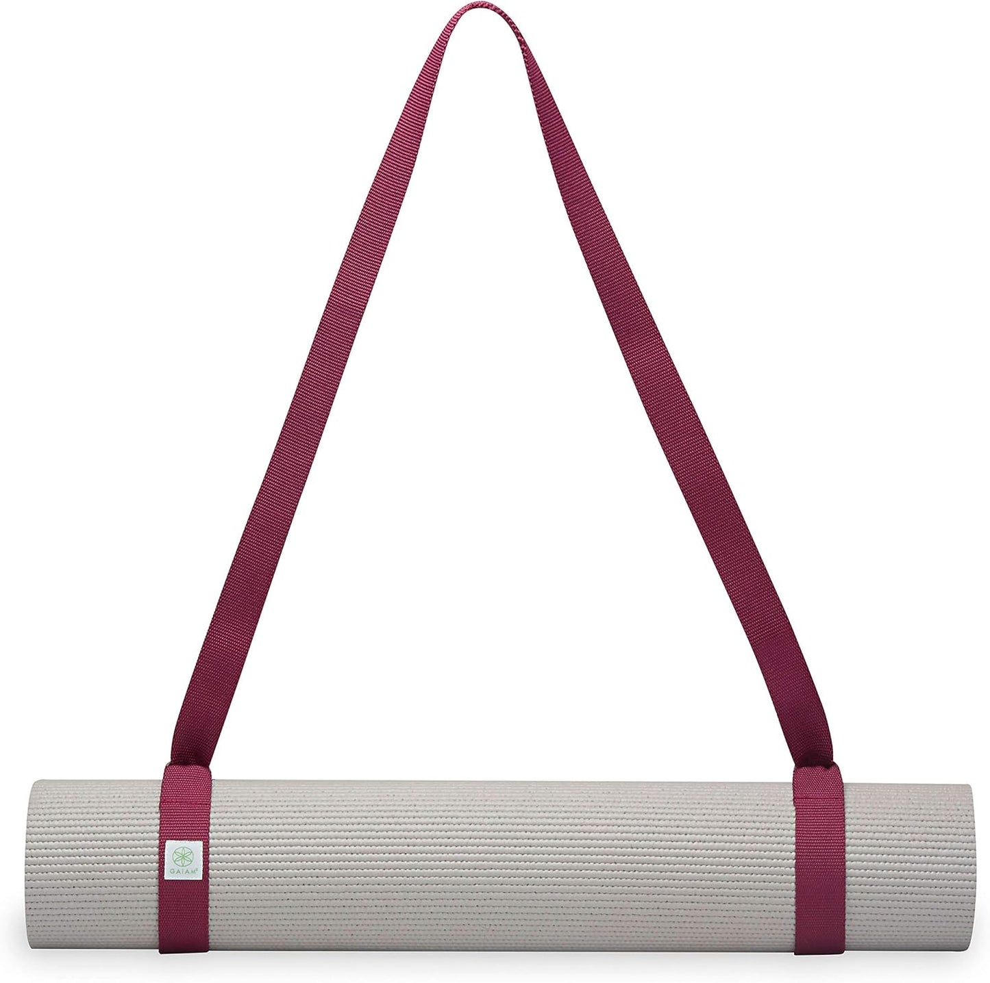 Gaiam Yoga Mat Sling - Easy-Cinch D-Ring Strap