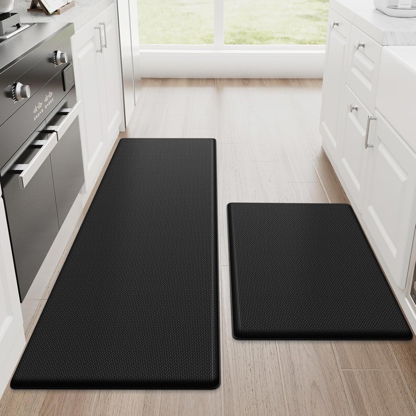 StepRite Kitchen Mats Set - Cushioned Anti-Fatigue Rugs for Comfort
