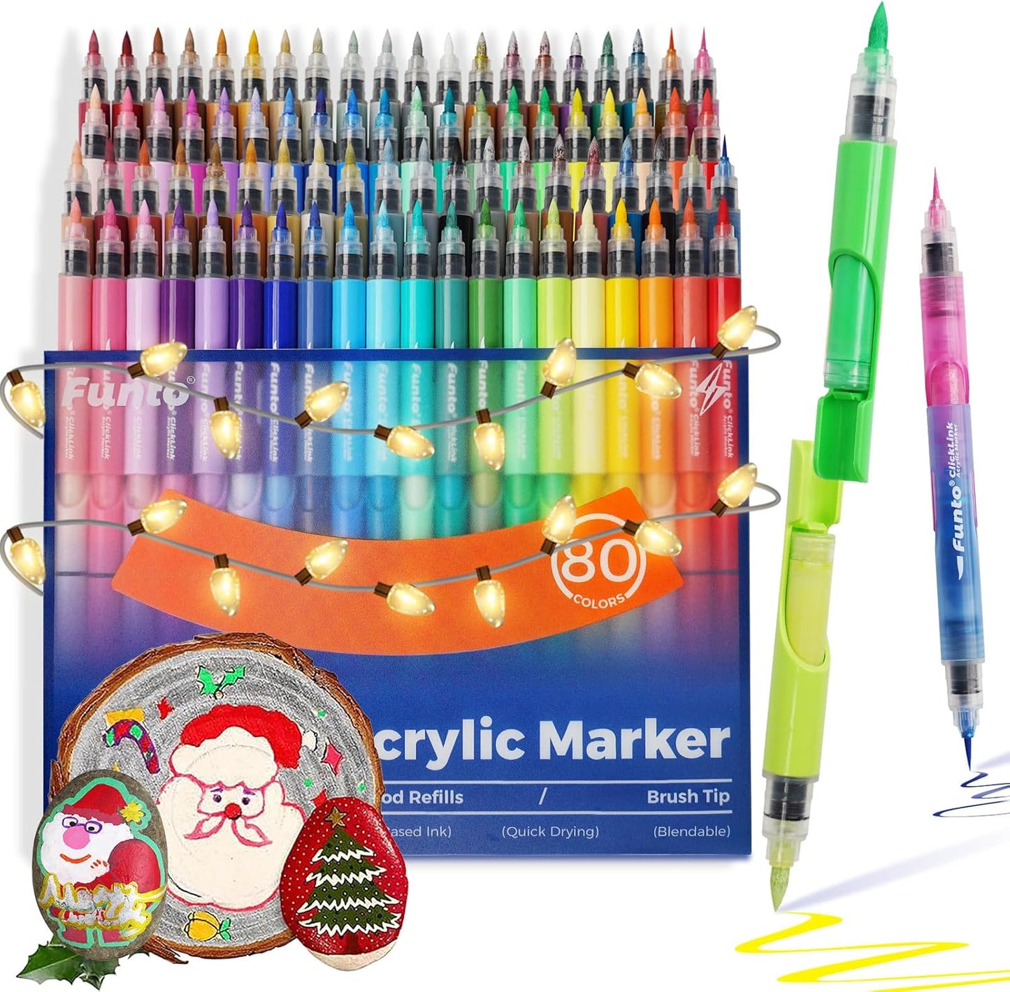 Funto ClickLink Acrylic Paint Markers Set for Creative Projects