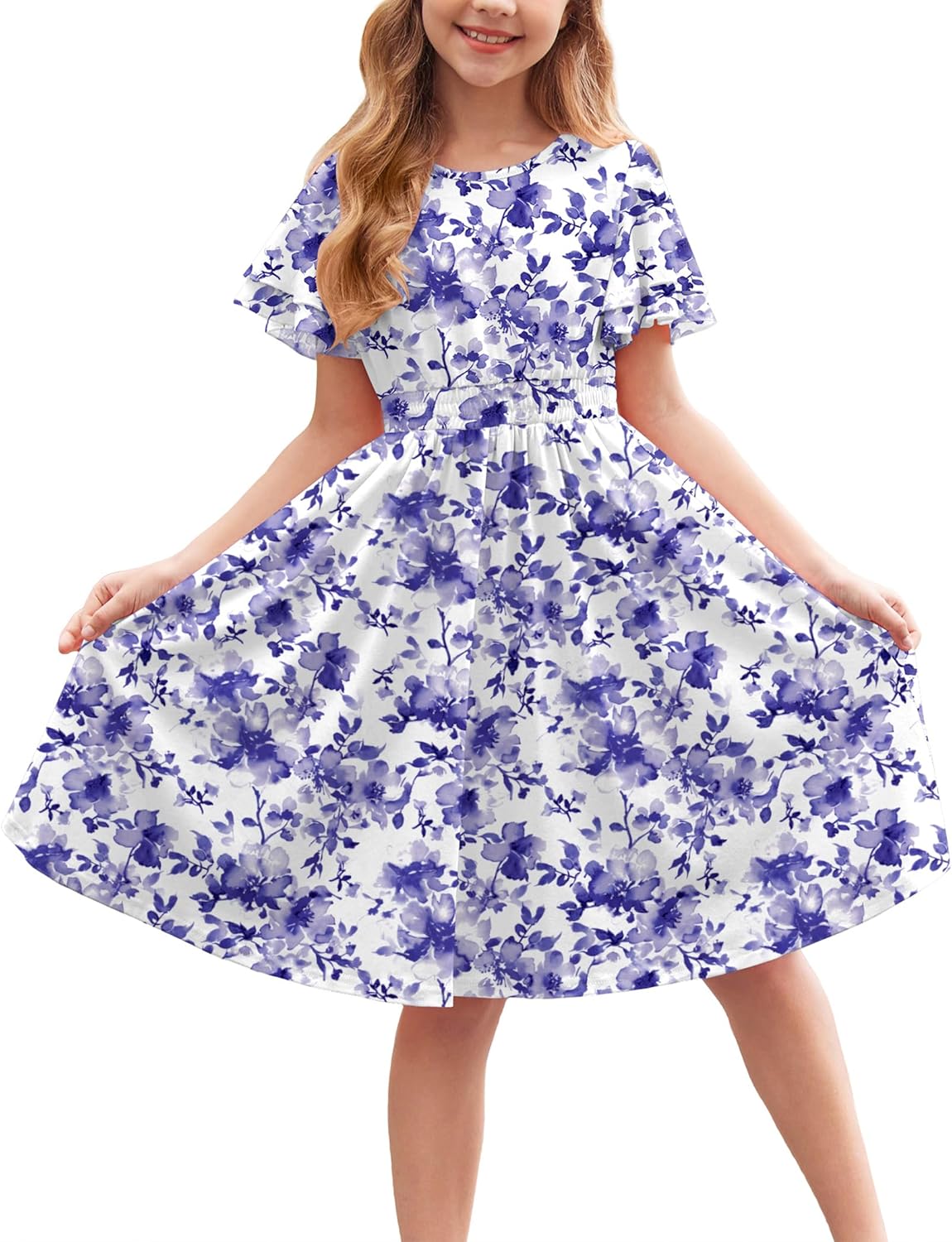 Arshiner Girl's Casual Dress for Summer Fun and Style