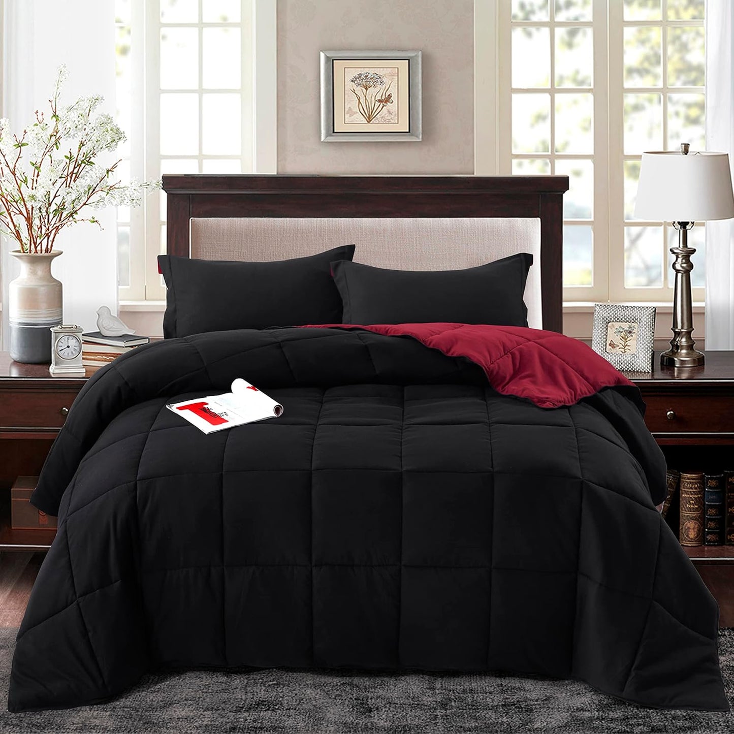 HIG 3pc Down Alternative Comforter Set - All Season Reversible
