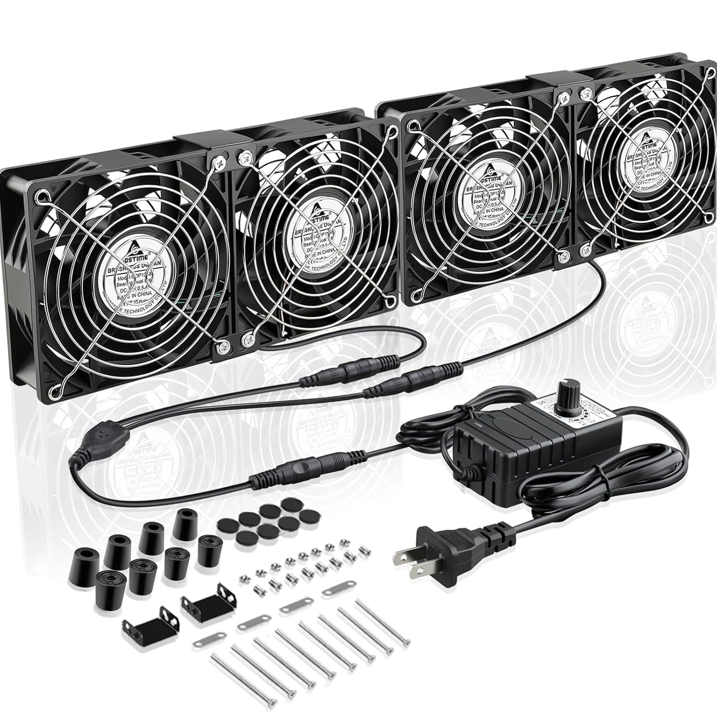 GDSTIME 4x120mm Powerful Computer Fans for DIY Cooling Projects