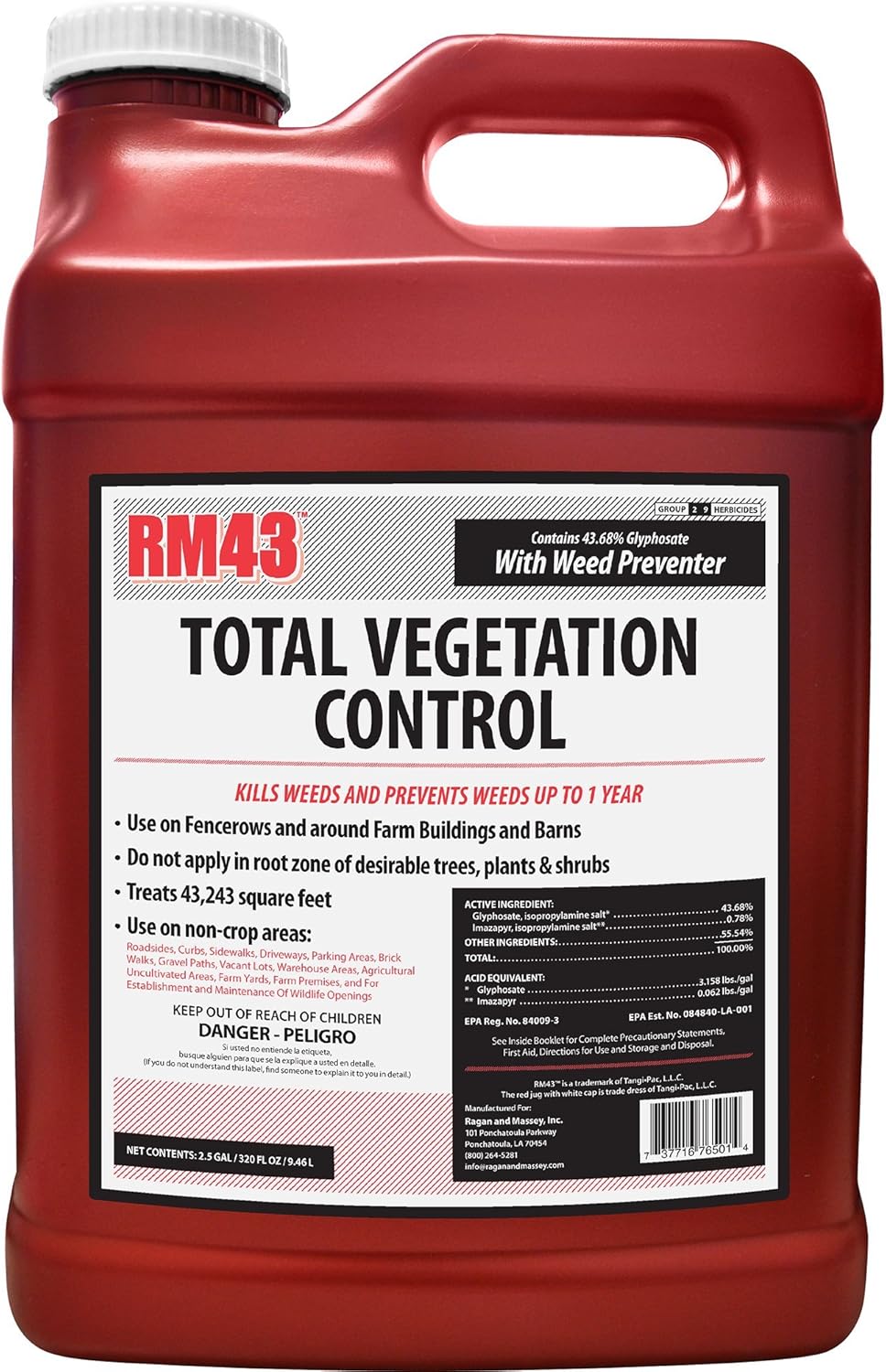 RM43 Glyphosate Plus Weed Preventer for Total Vegetation Control