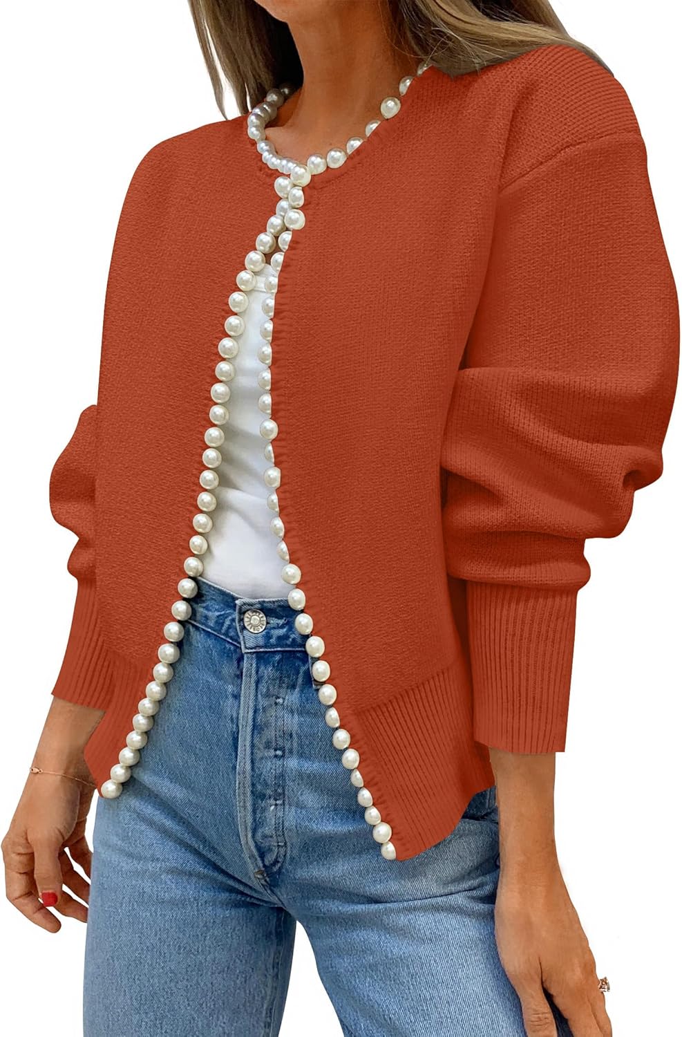 ZESICA Women's Open Front Cardigan Sweater for Fall Fashion
