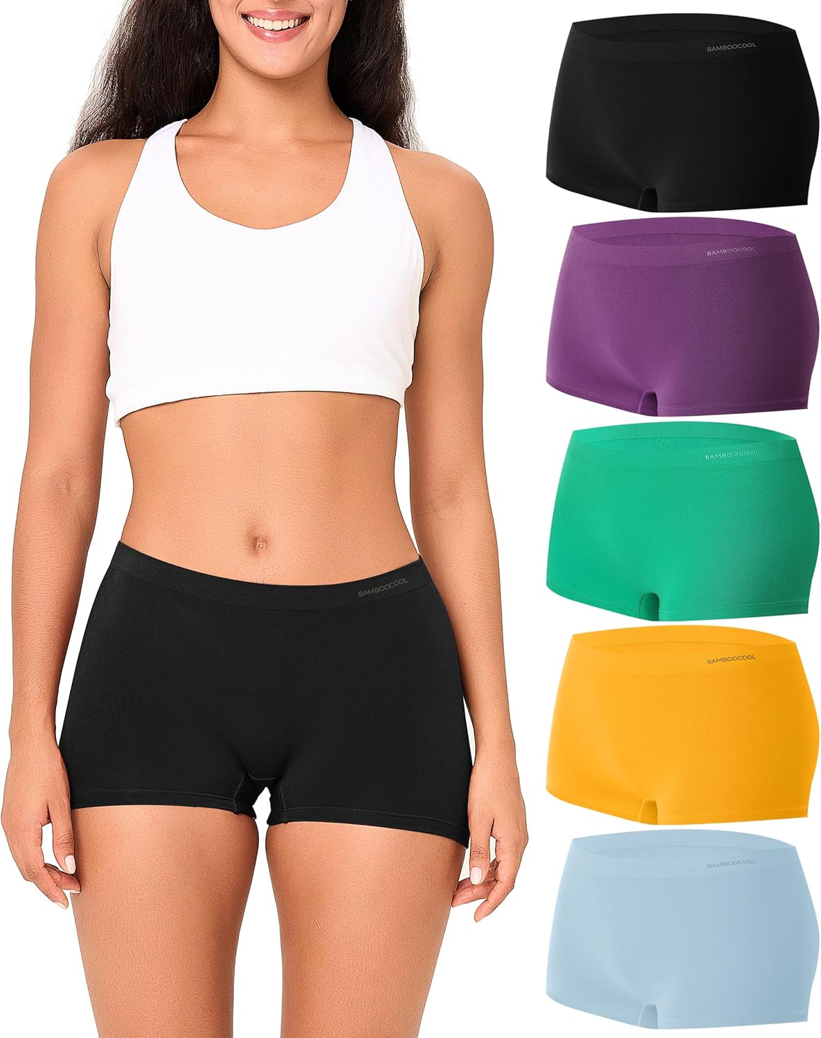Bamboo Cool Women's Boyshort Panties for Ultimate Comfort