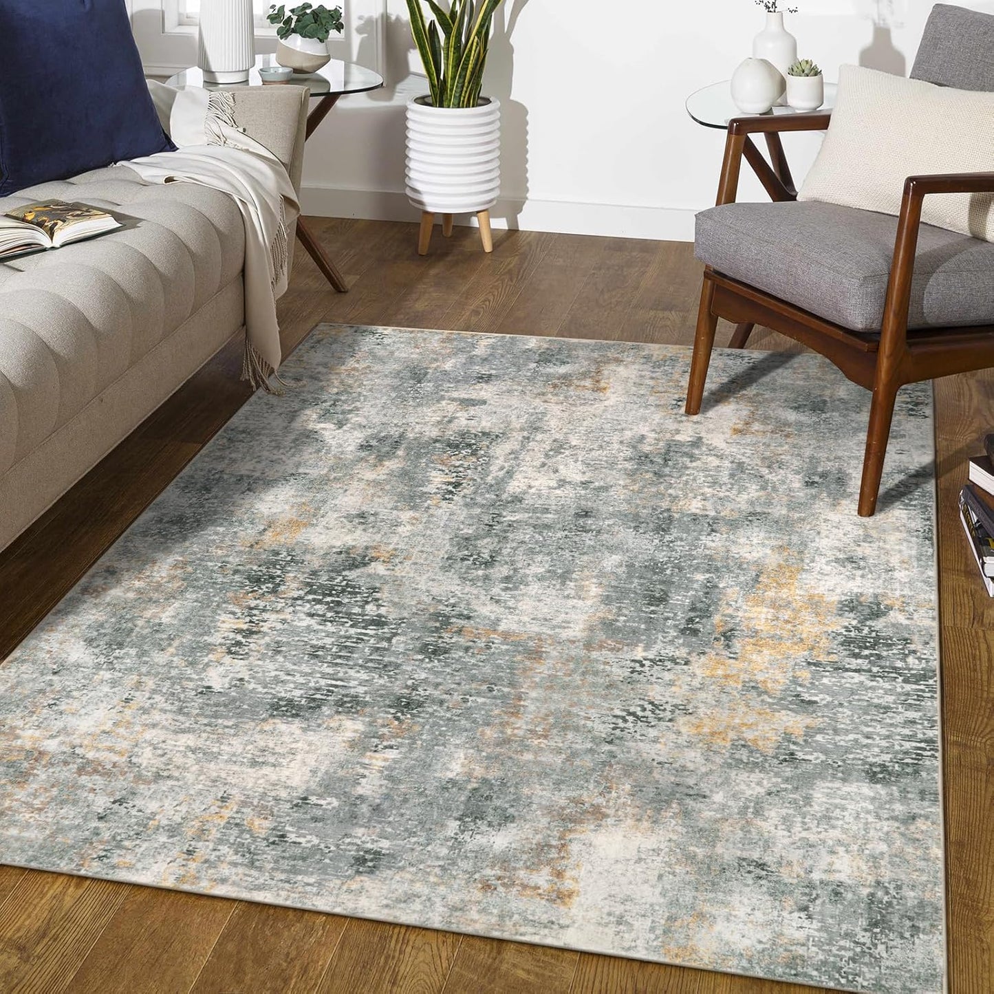 Lahome Washable 5x7 Area Rugs for Living Room and Bedroom