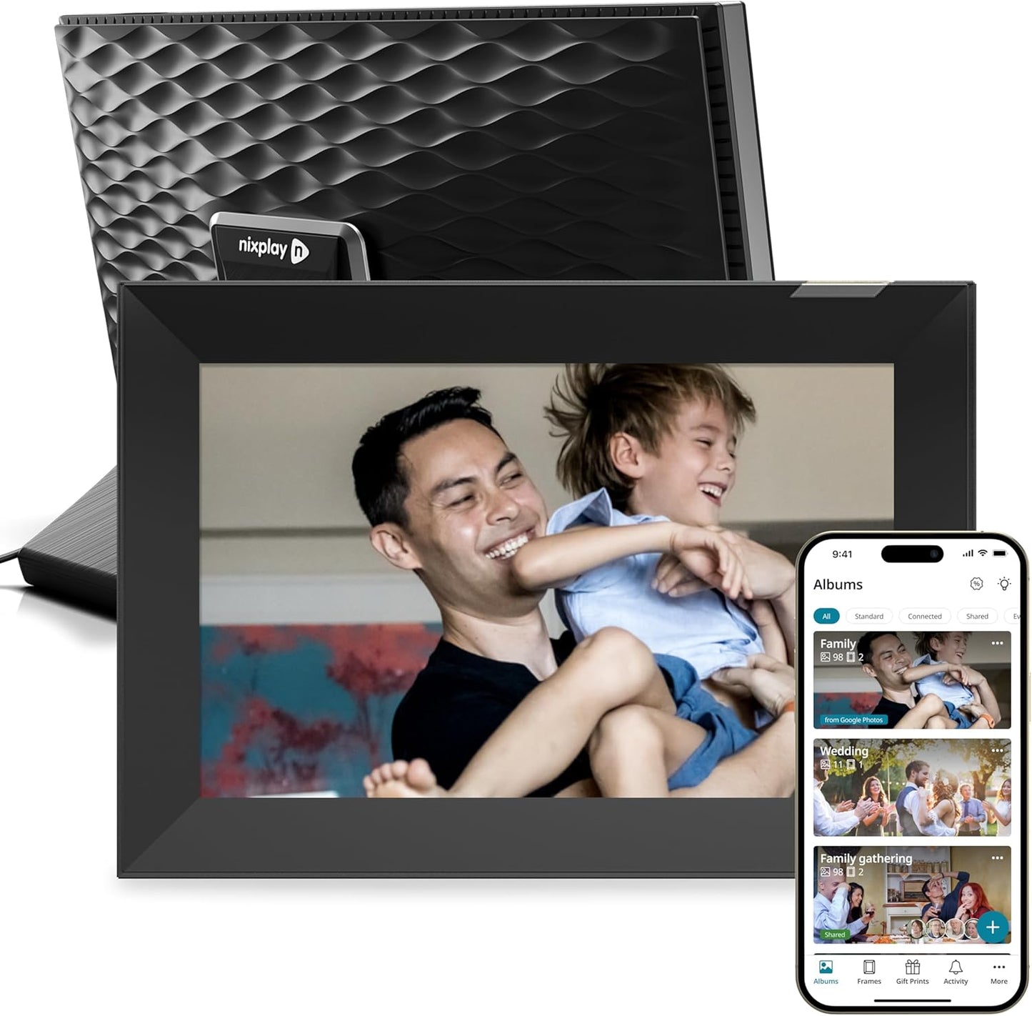 Nixplay Digital Touch Screen Picture Frame - 10.1 WiFi Frame