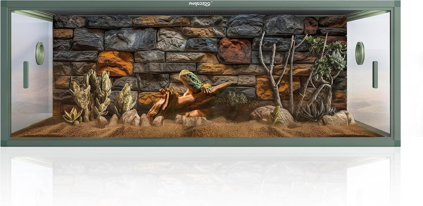 85 Gallon Reptile Tank for Snakes and Lizards - Easy Maintenance