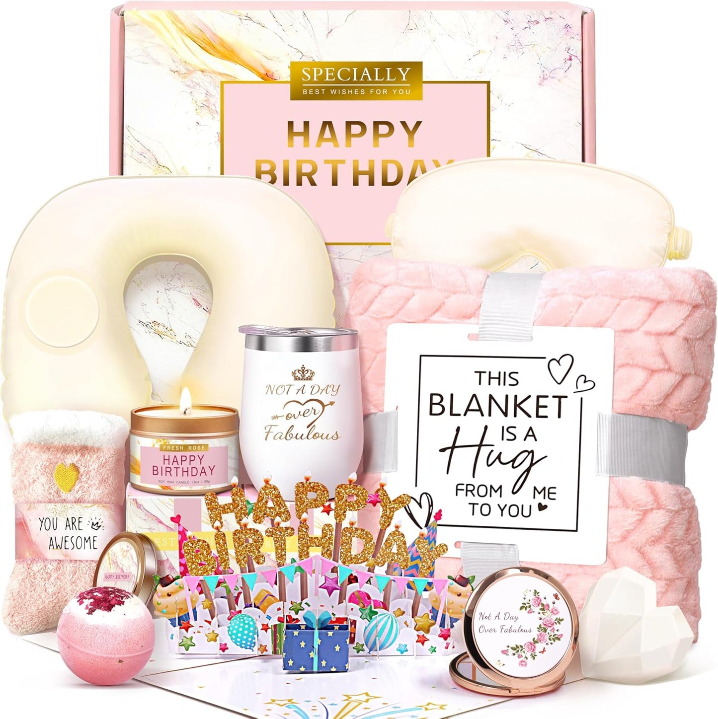 Unique Spa Birthday Gift Basket for Women - Perfect for Her