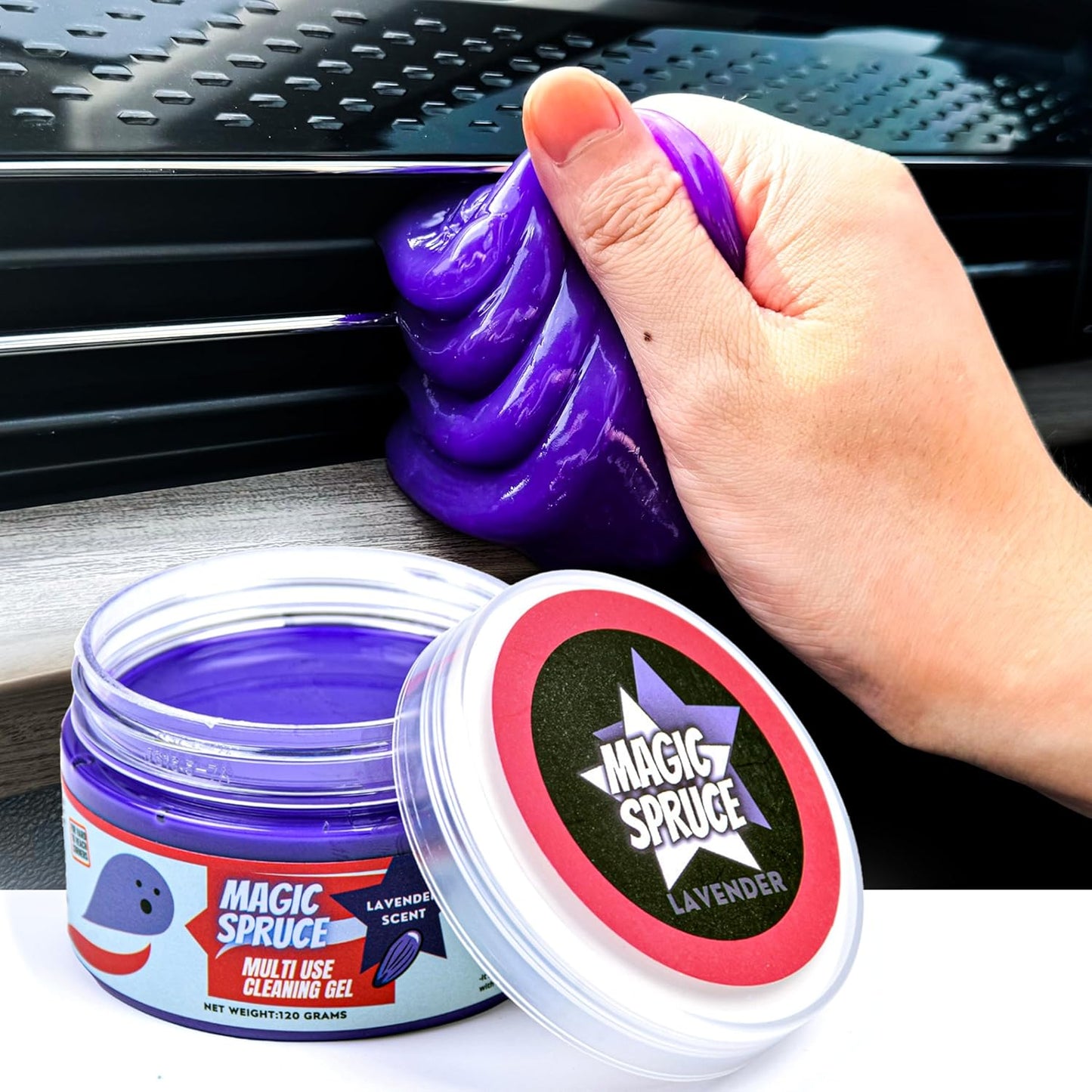 Magic Spruce Car Detailing Gel - Dust-Free & Fresh Scent