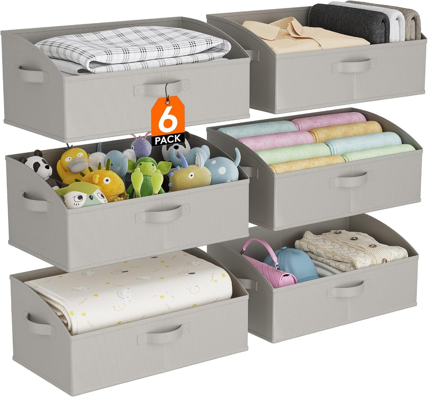Extra Large Trapezoid Closet Storage Bins for Organized Spaces