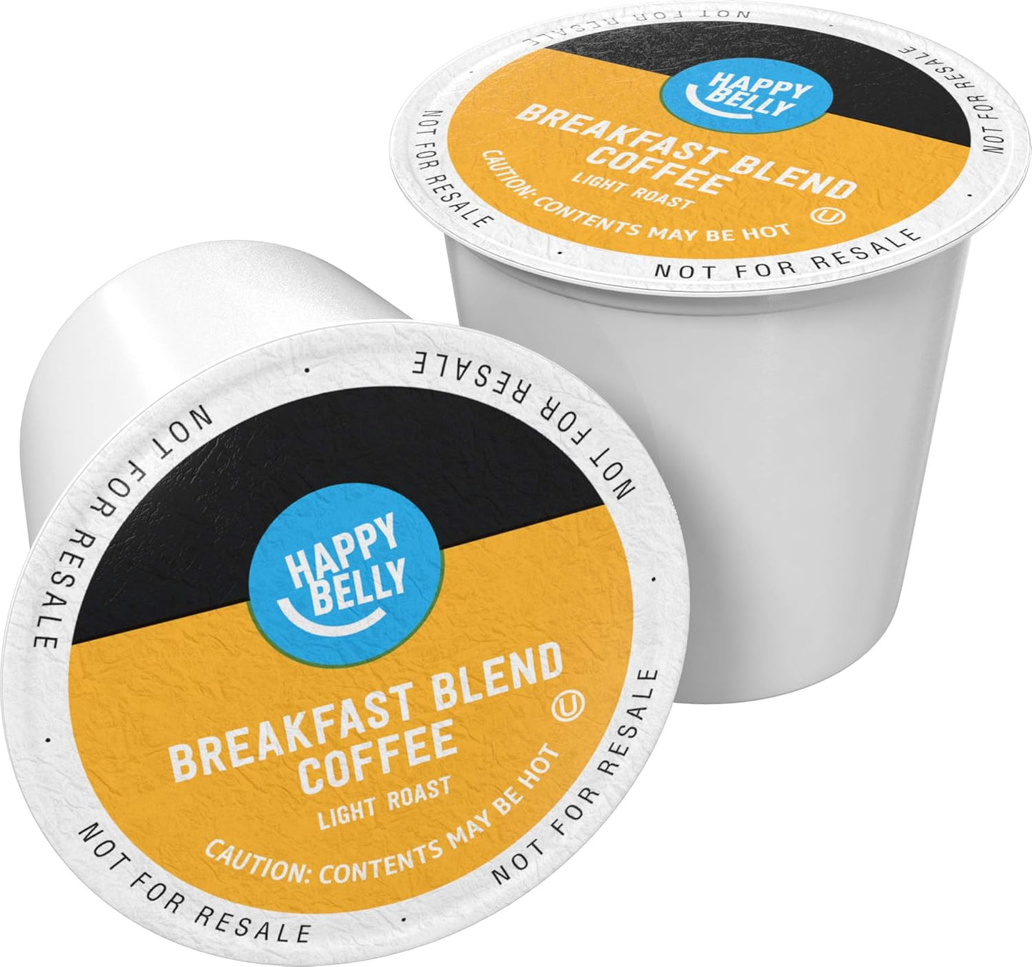 Premium Happy Belly Breakfast Blend Coffee Pods - 24 Count