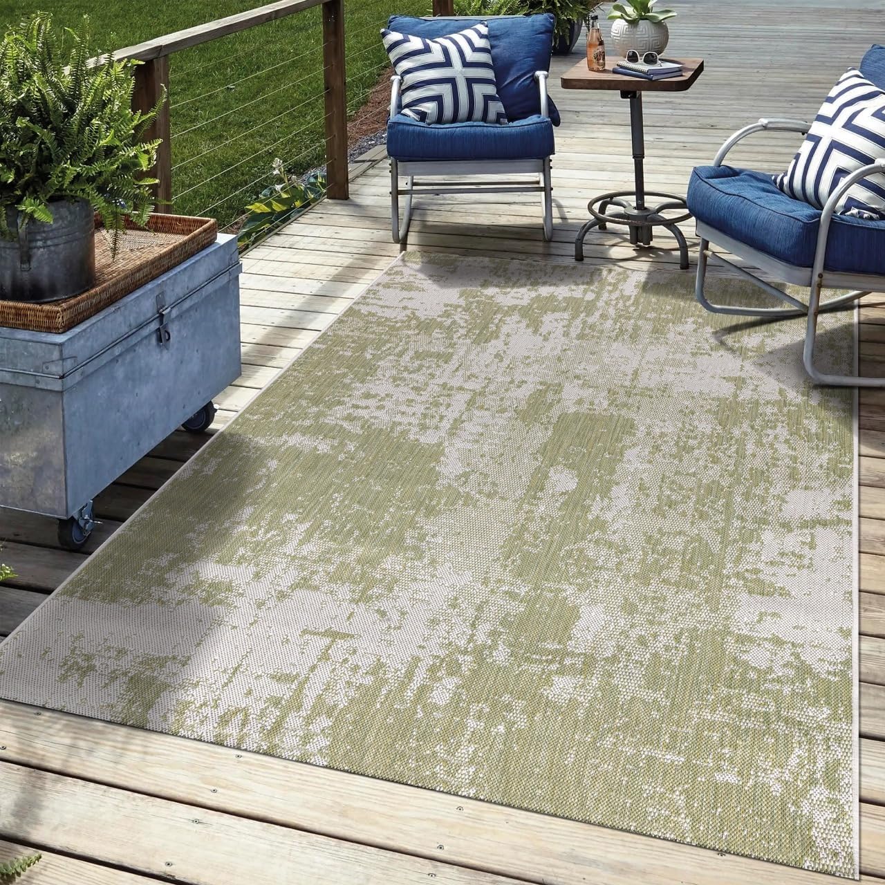 Keen Home Design Terrace Outdoor Area Rug - 6x9 Washable Rug