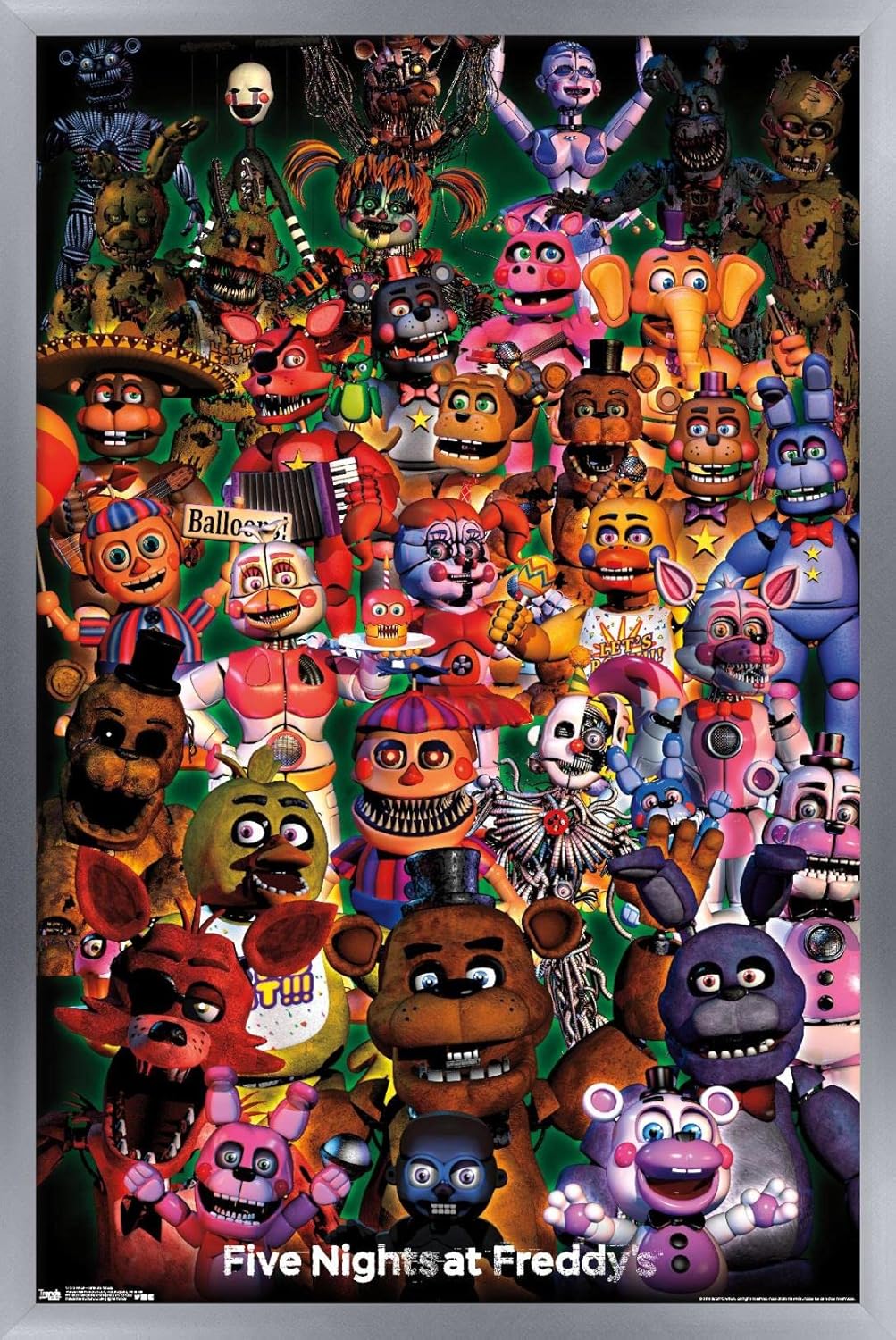 Five Nights at Freddy's Ultimate Group Wall Poster for Decor