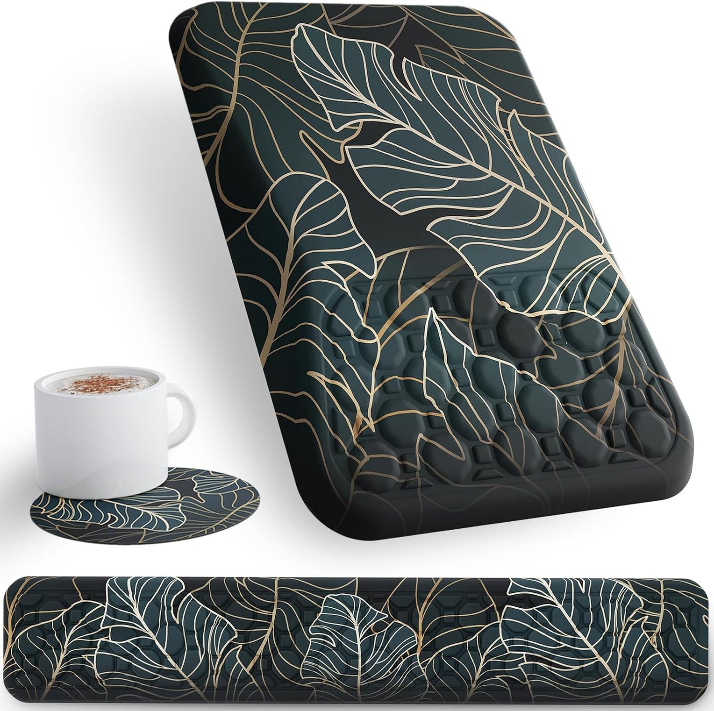 Ospelelf Ergonomic Keyboard & Mouse Wrist Rest - Green