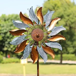 Kinetic Wind Spinner Outdoor Metal Large for Yard Decor