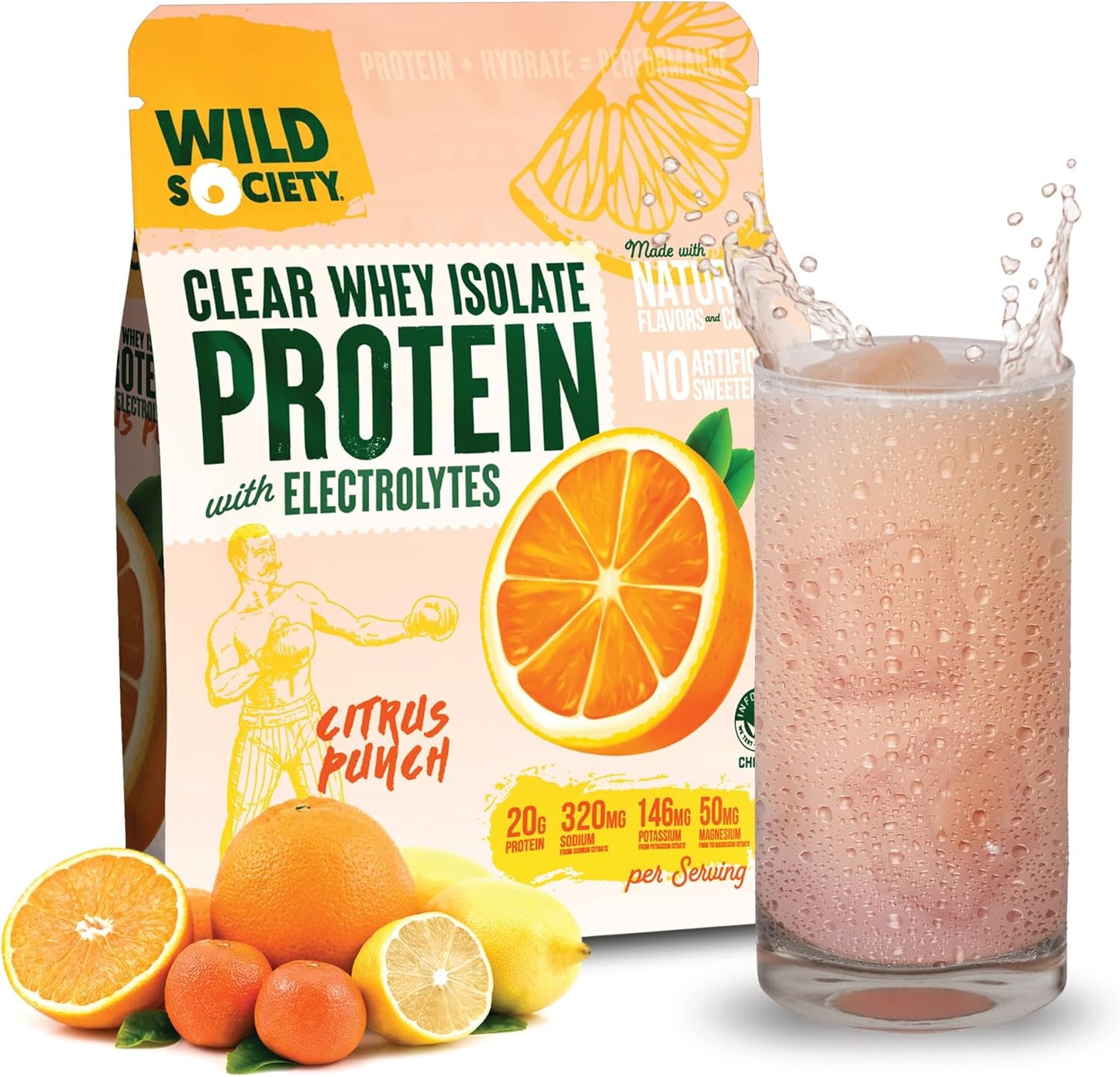 Clear Whey Protein with Electrolytes - Refreshing Citrus Punch
