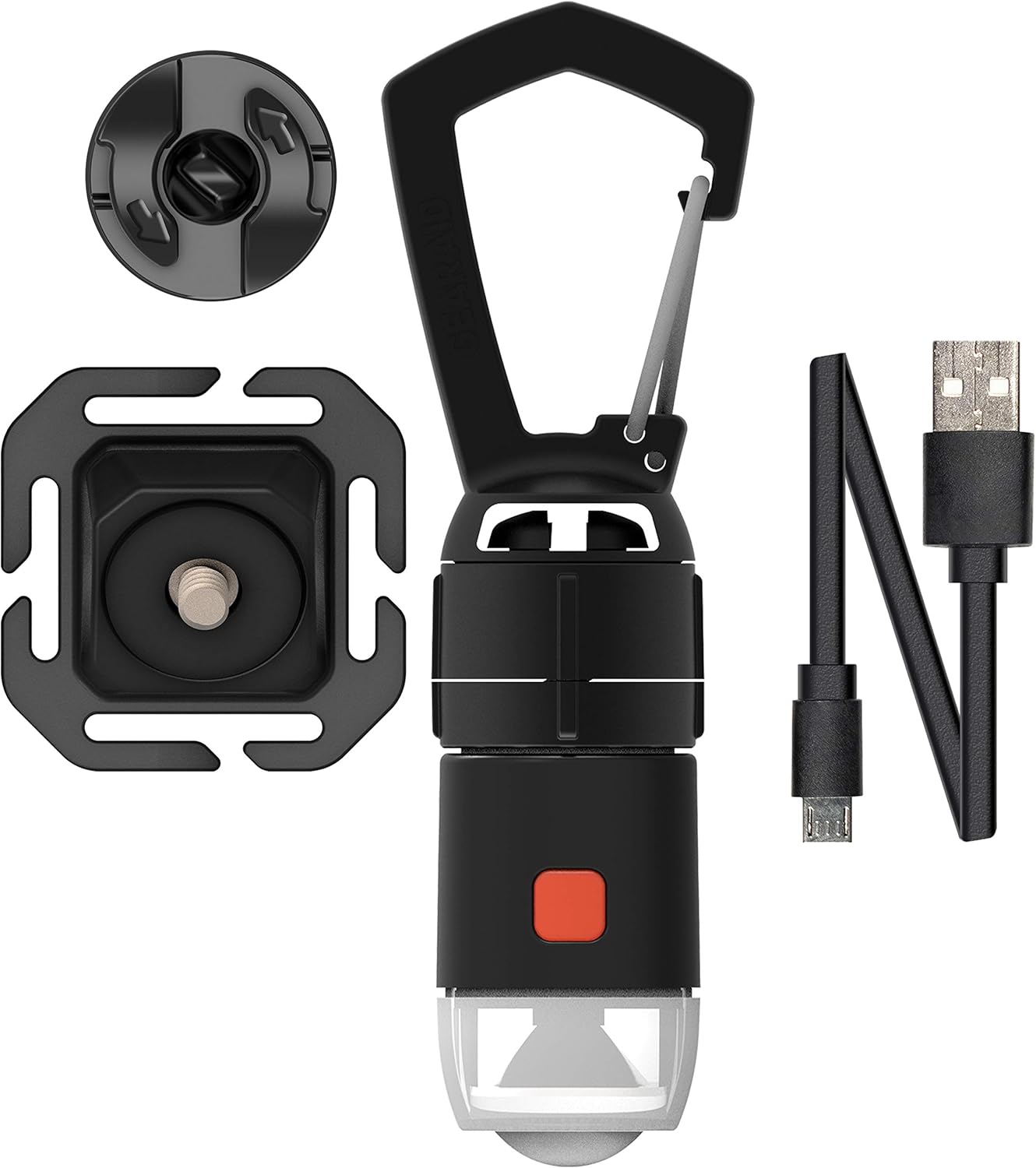 GEAR AID 4-in-1 Rechargeable LED Carabiner