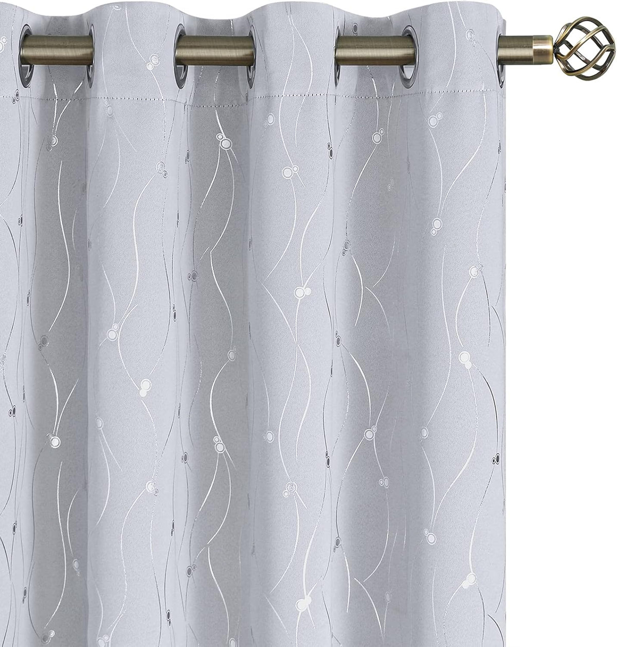 BGment White Curtains 84 Inch Length for Room Darkening Needs