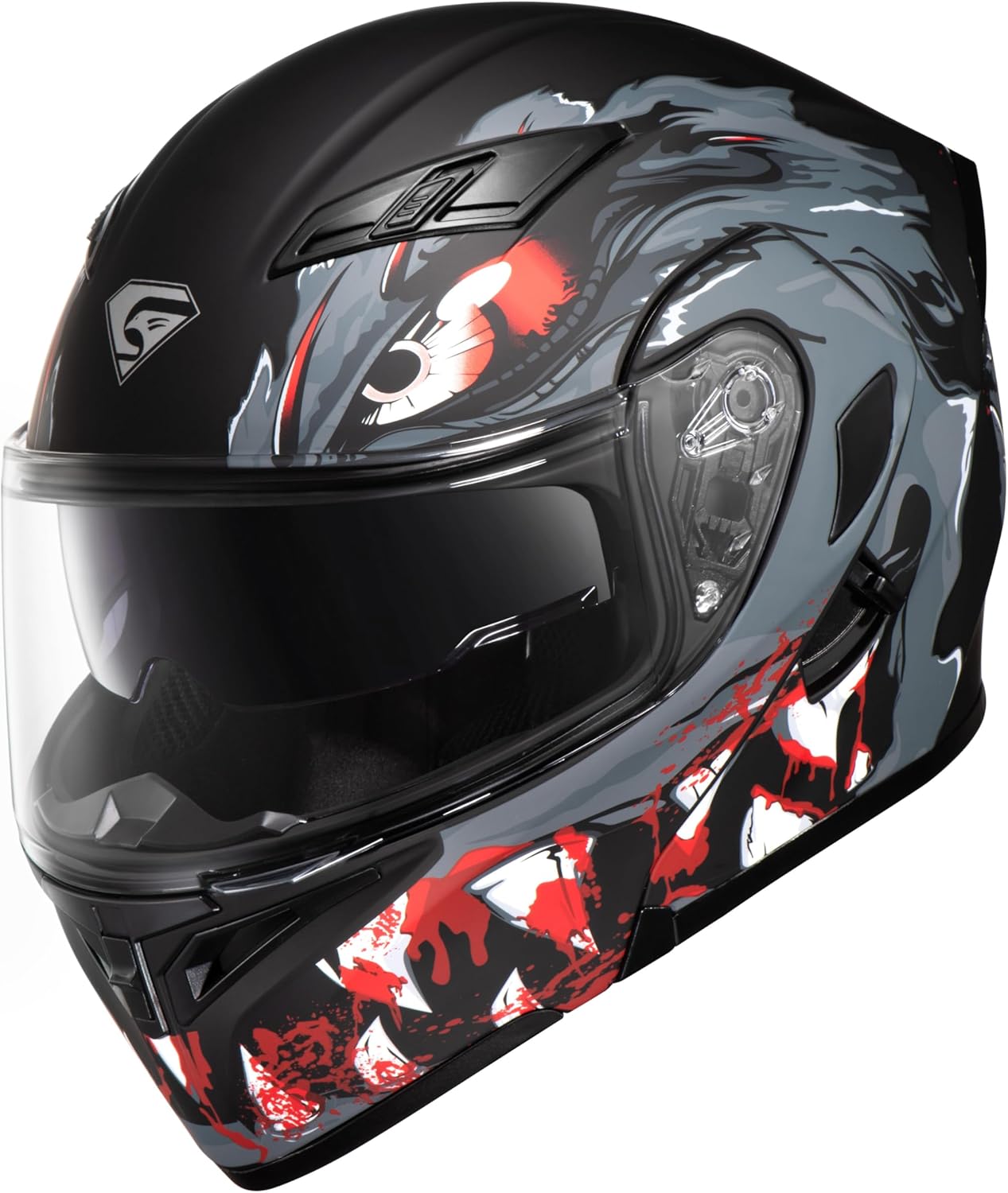 KYPARA Modular Motorcycle Helmet - DOT Certified Impressionism