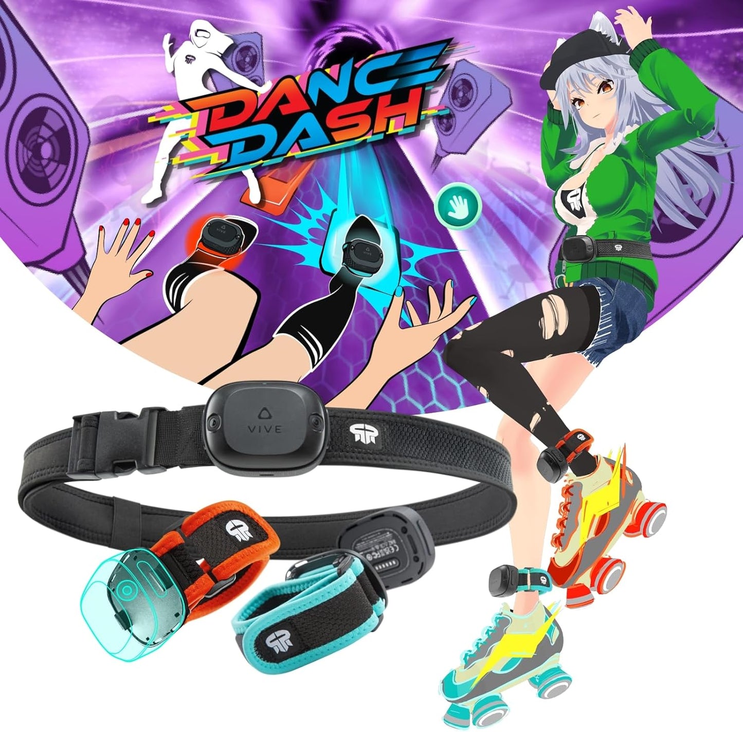 Vive Ultimate Tracker Trackstraps for Full-Body VR Dance Fun