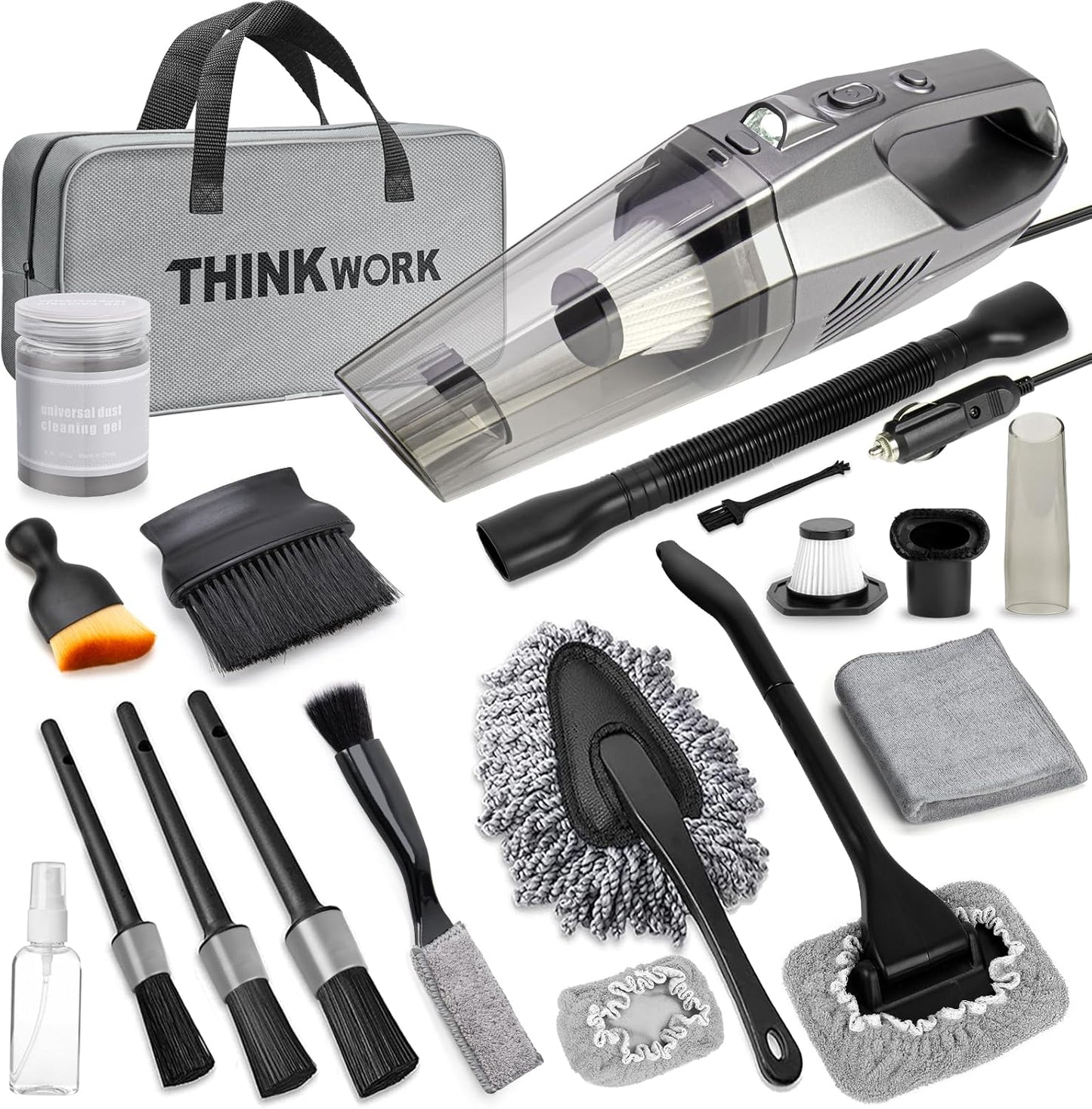 8000PA High Power Car Vacuum Kit by THINKWORK
