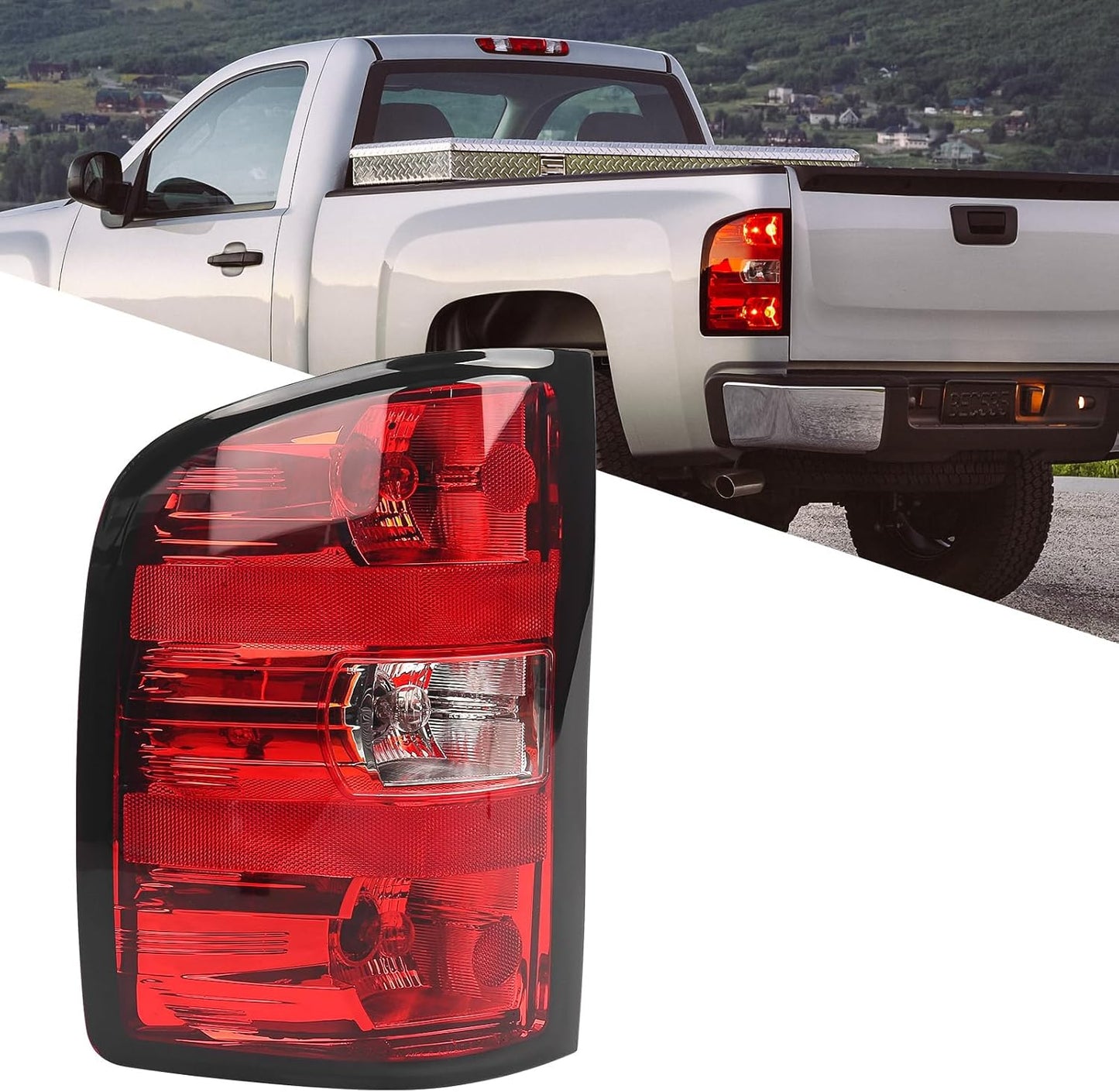 Huray Tail Light Assembly for Chevy Silverado 2007-2013 Models