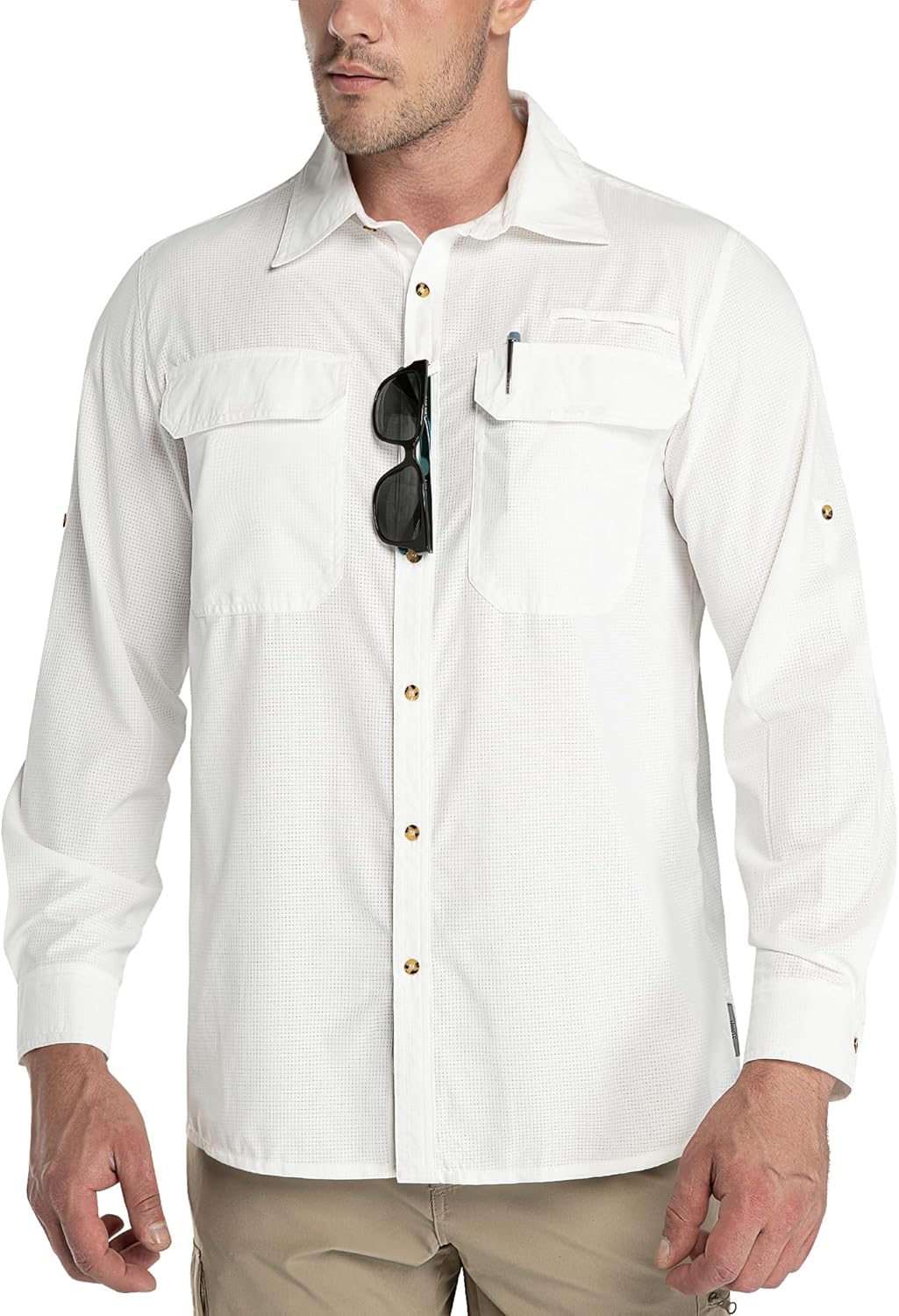 Outdoor Ventures Men's UPF 50+ Sun Protection Shirt for Fishing