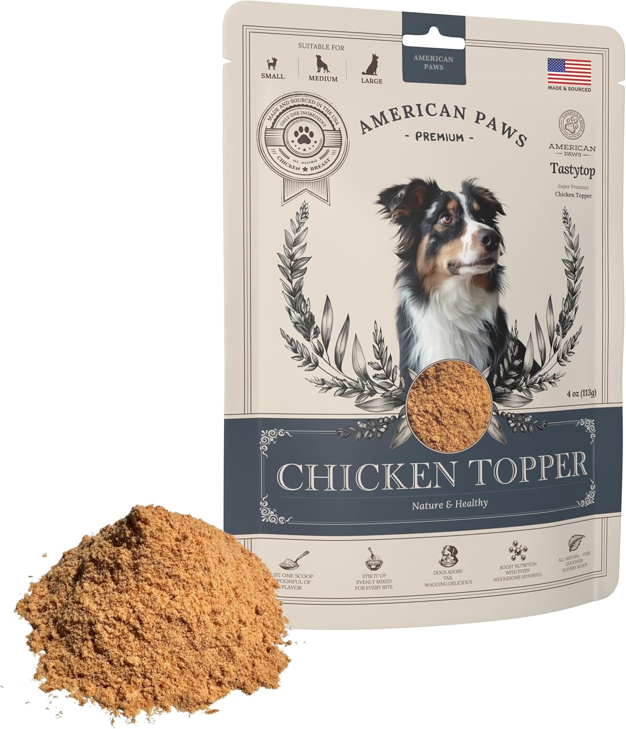 American Paws Pure Chicken Topper - High Protein Delight