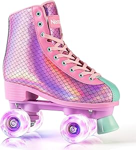 Roller Skates for Girls with Light Up Wheels for Fun Skating