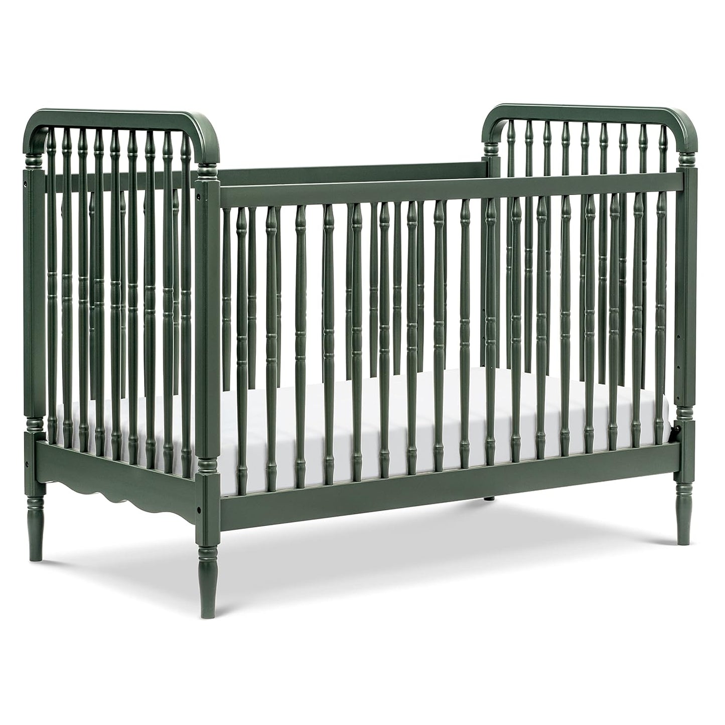 Namesake Liberty 3-in-1 Convertible Spindle Crib in Forest Green
