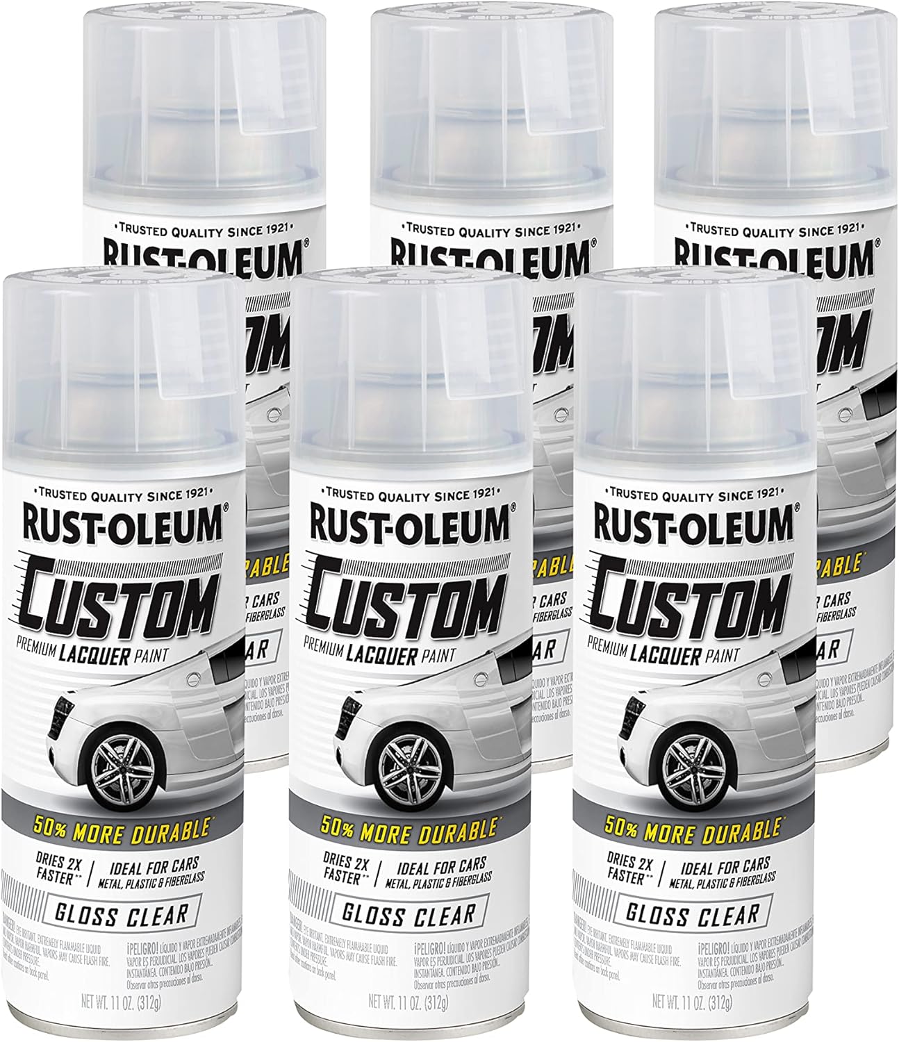 Rust-Oleum Automotive Custom Lacquer Spray Paint, Gloss Clear