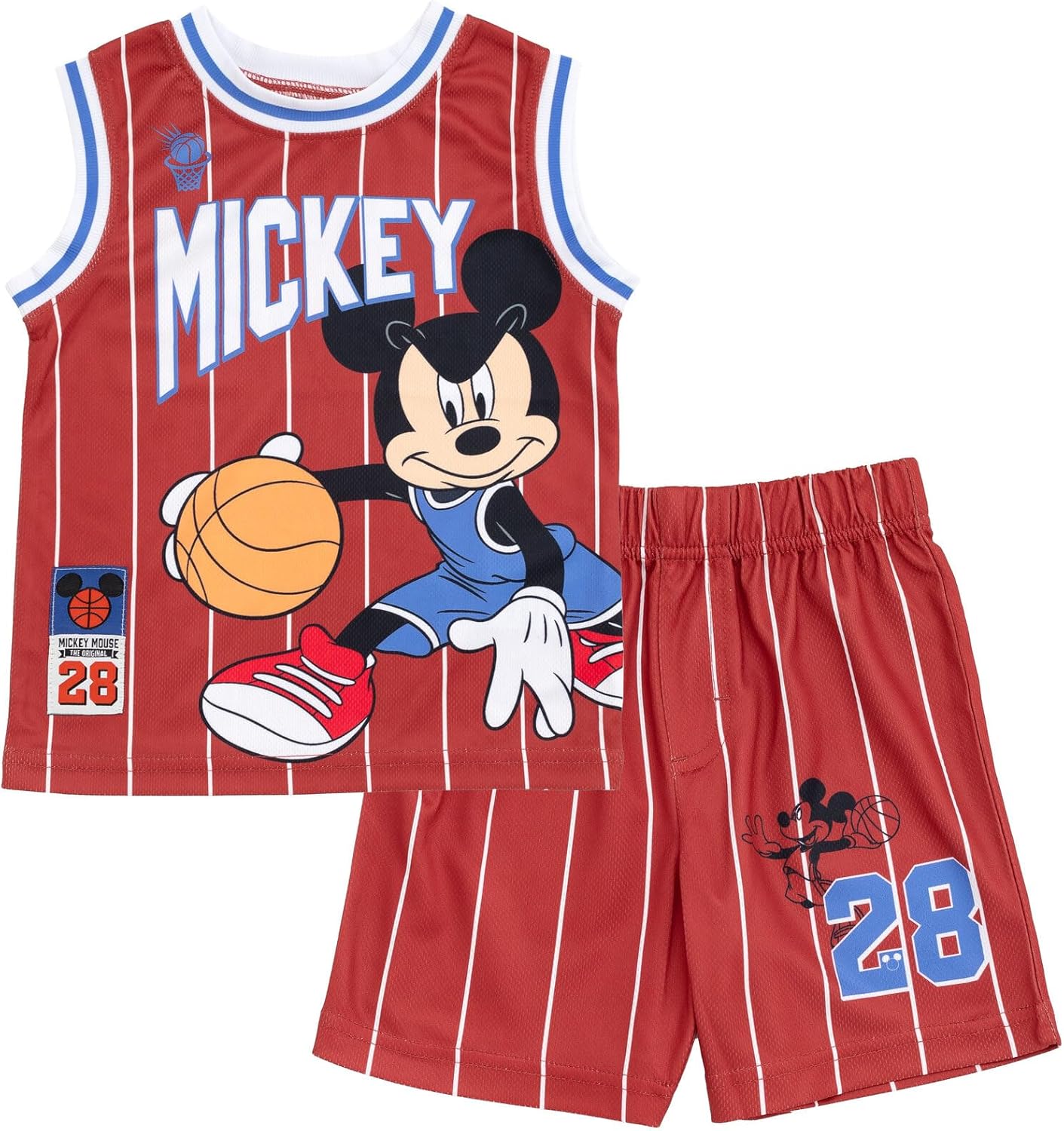 Disney Boys' Basketball Jersey & Shorts Set for Active Kids