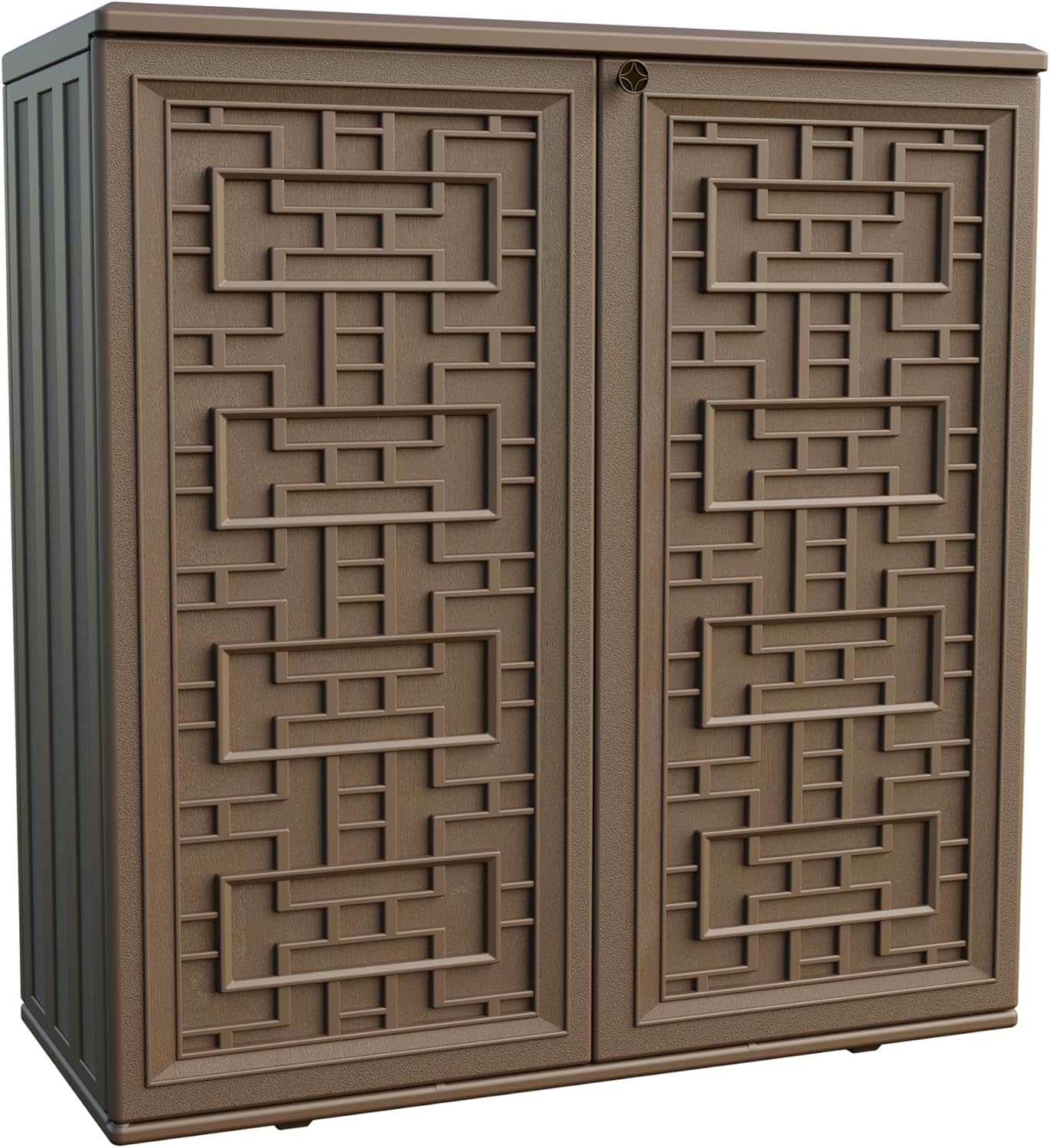 Indoor Outdoor Storage Cabinet Waterproof with 1 Shelf for Garden