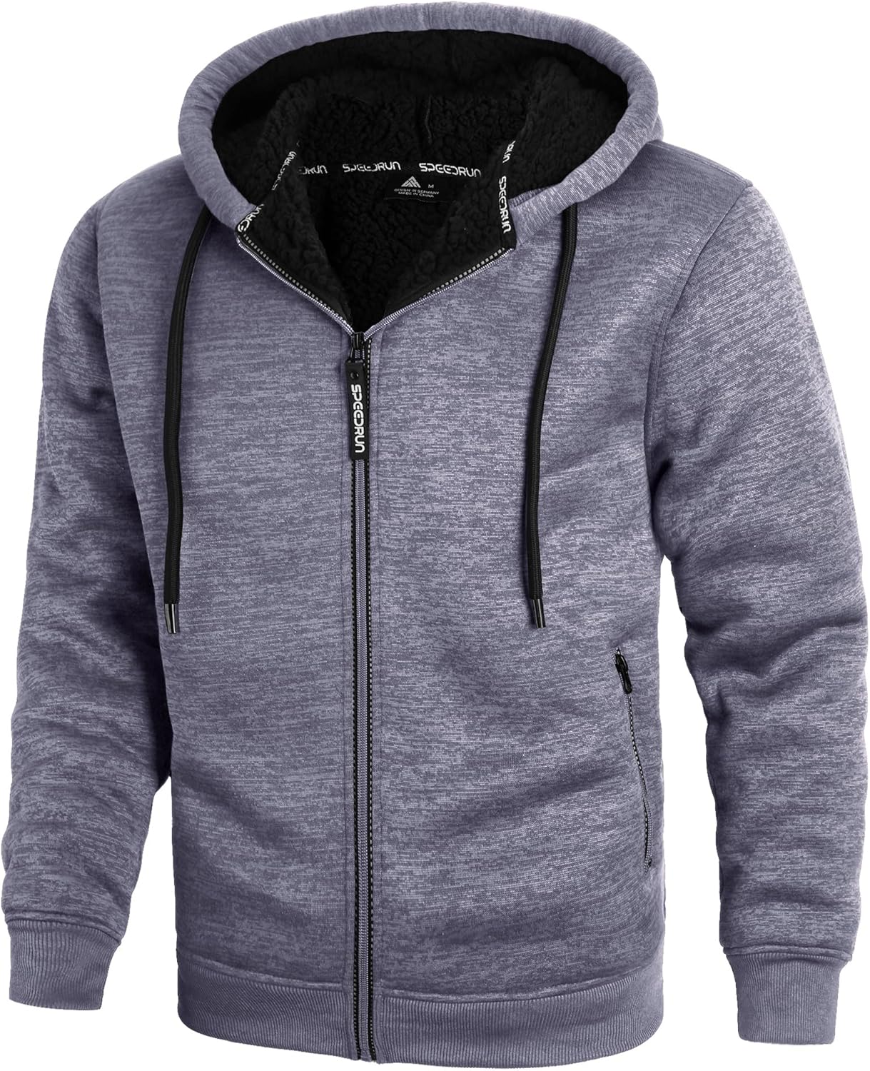 ZITY Men's Zip Up Hoodie Heavyweight Winter Sweatshirt Jacket