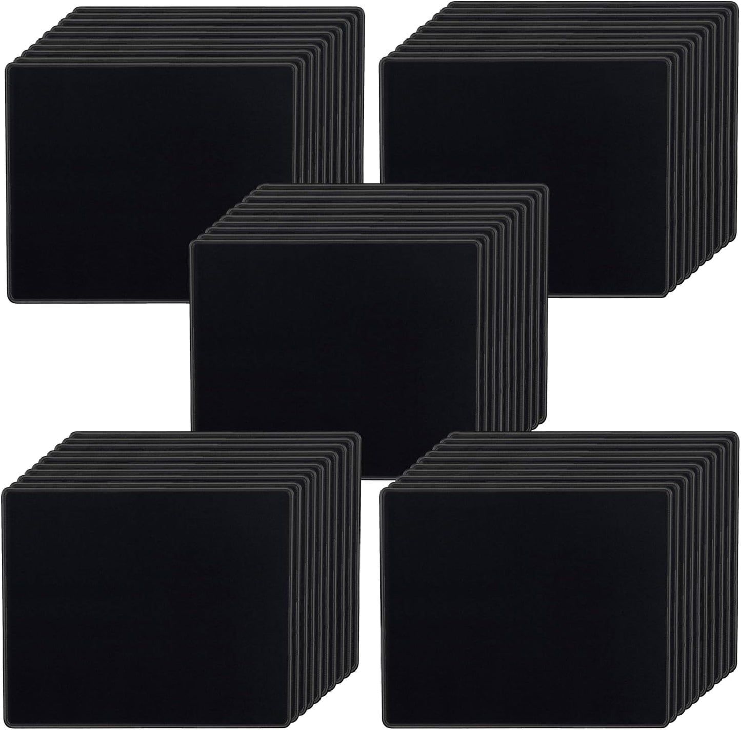 Premium Mouse Pads 50 Pack, Non-Slip Base - SaiTech IT
