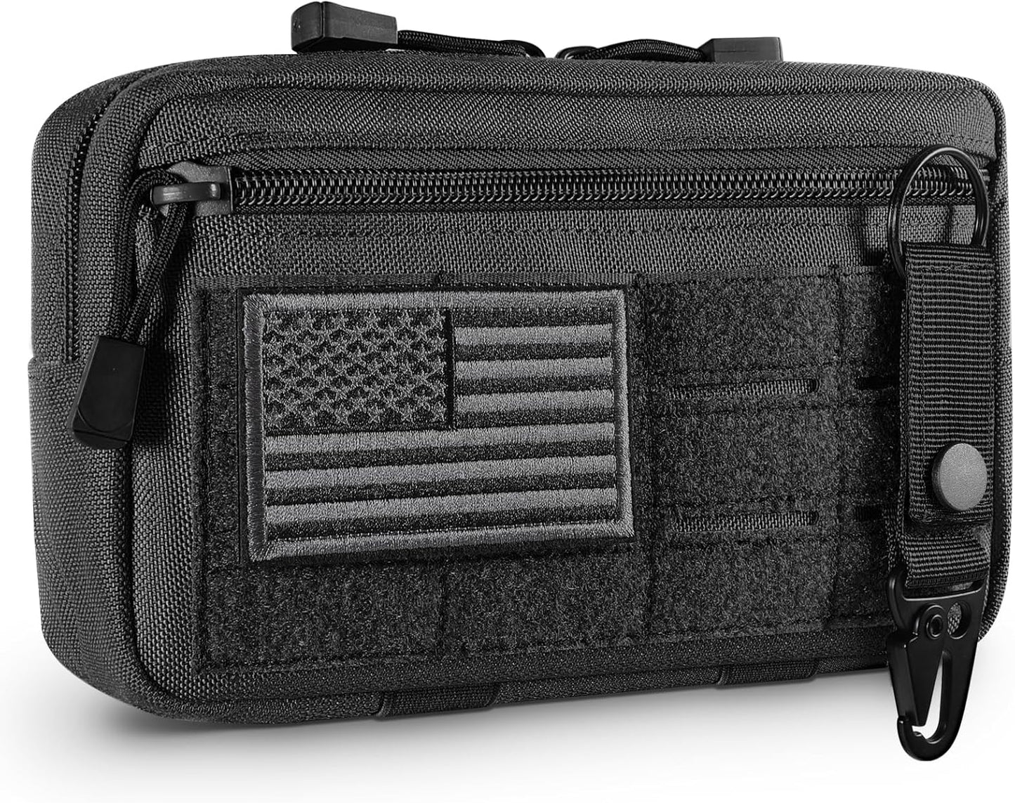 Tactical Molle EDC Tool Pouch with US Flag Patch