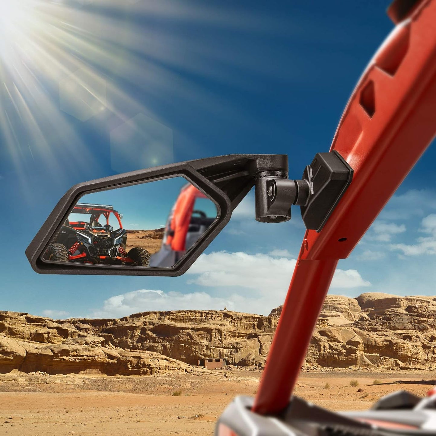 Kemimoto X3 Side Mirrors with 360 Degree Adjustment for Can Am