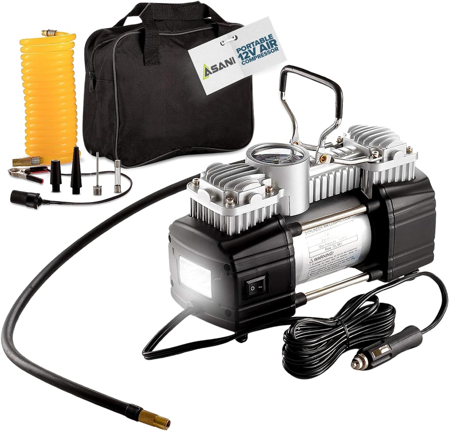 Asani 12V Tire Inflator: Portable Power & 150 PSI for Any Adventure