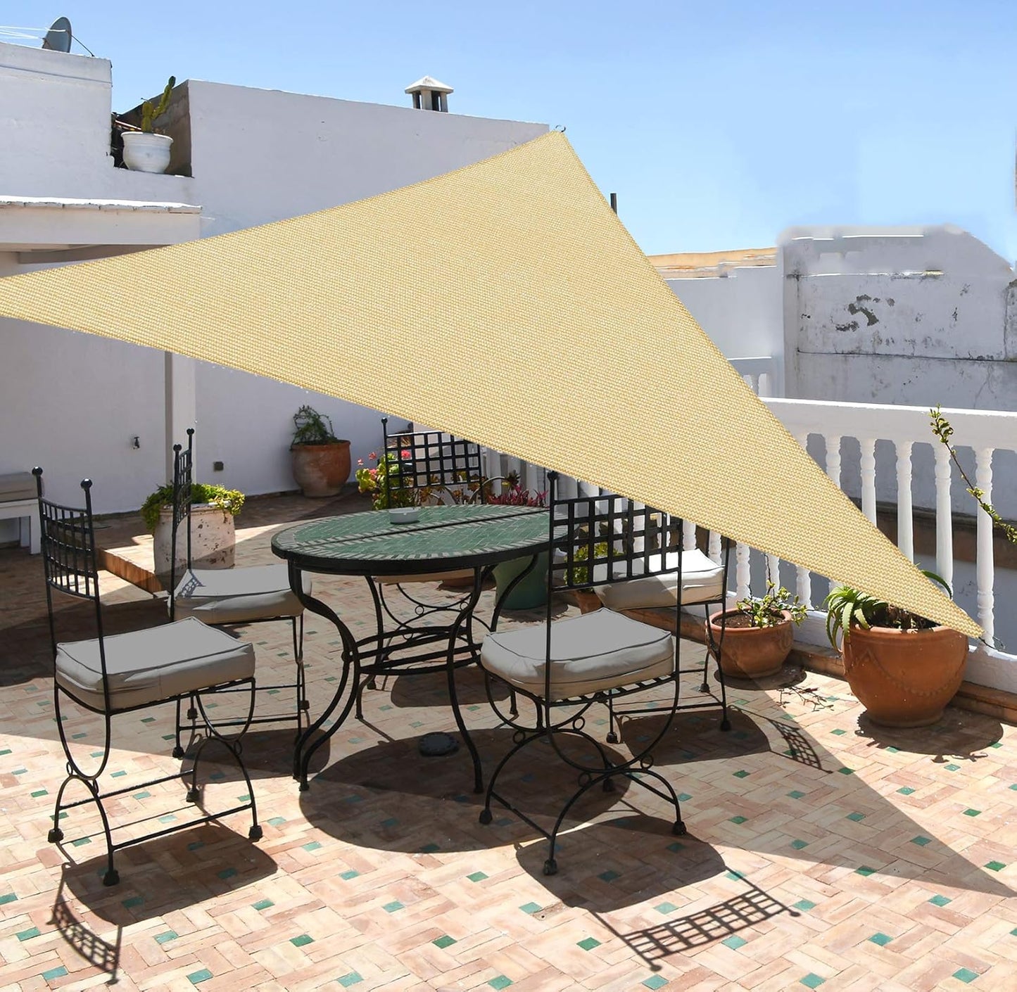 Garden EXPERT 16ftx16ftx23ft Sun Shade Sail for Outdoor Spaces
