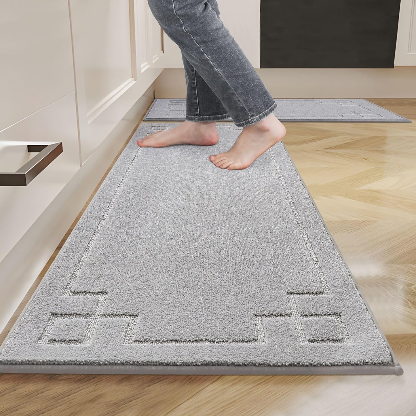 Non-Slip Washable Kitchen Rugs Set for Comfort and Safety