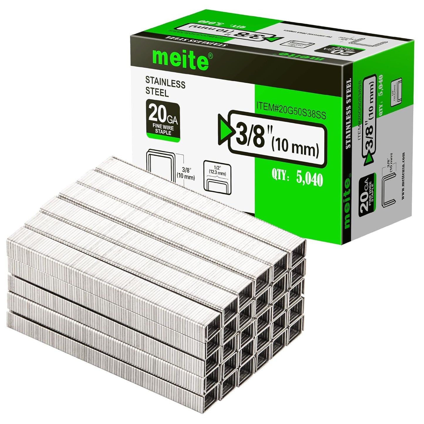 Durable 20 Gauge Stainless Steel Upholstery Staples for Crafts