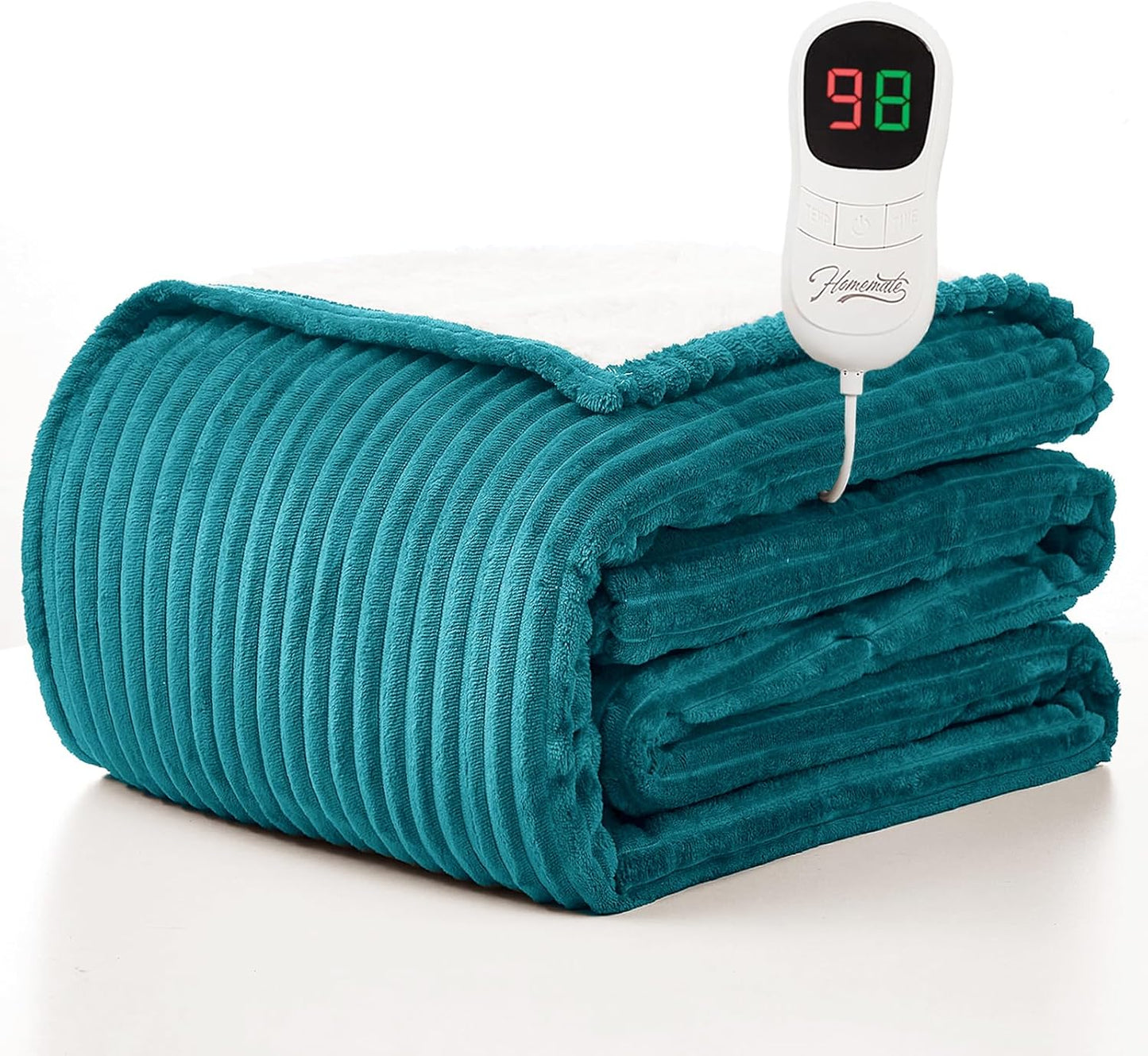 Homemate Electric Heated Blanket Full Size for Comfort and Warmth